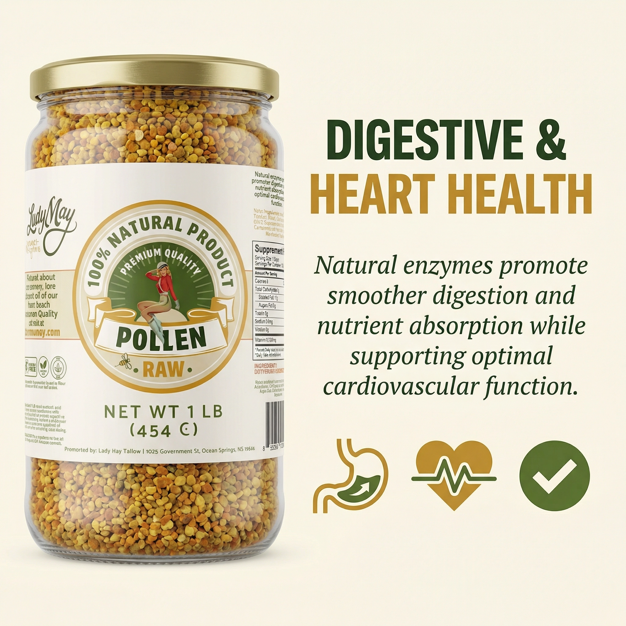1 Pound Bee Pollen by The Lady May