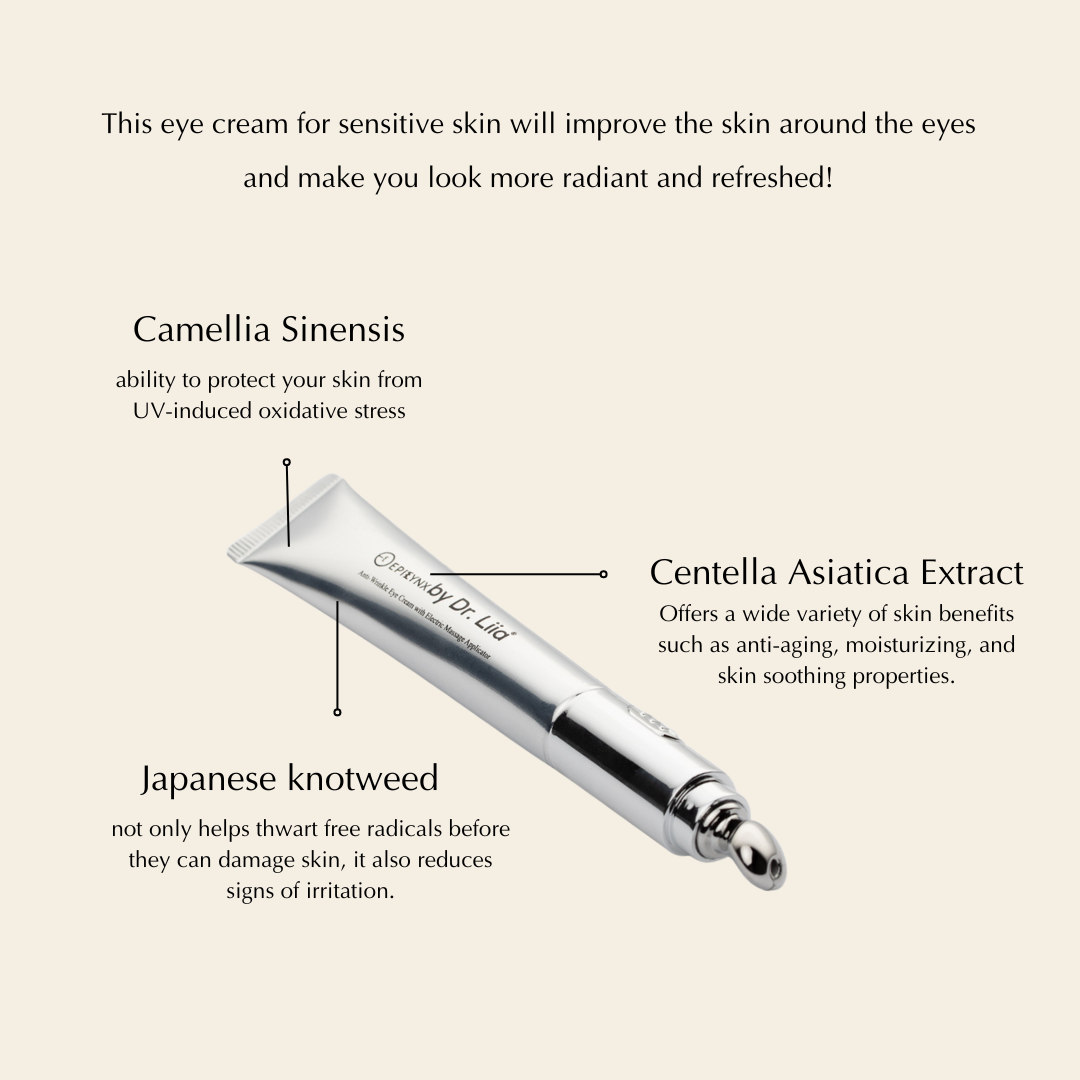 Ultra Renewal Depuffing Eye Cream for Sensitive Skin – Vegan, Gluten-Free & Brightening by EpiLynx