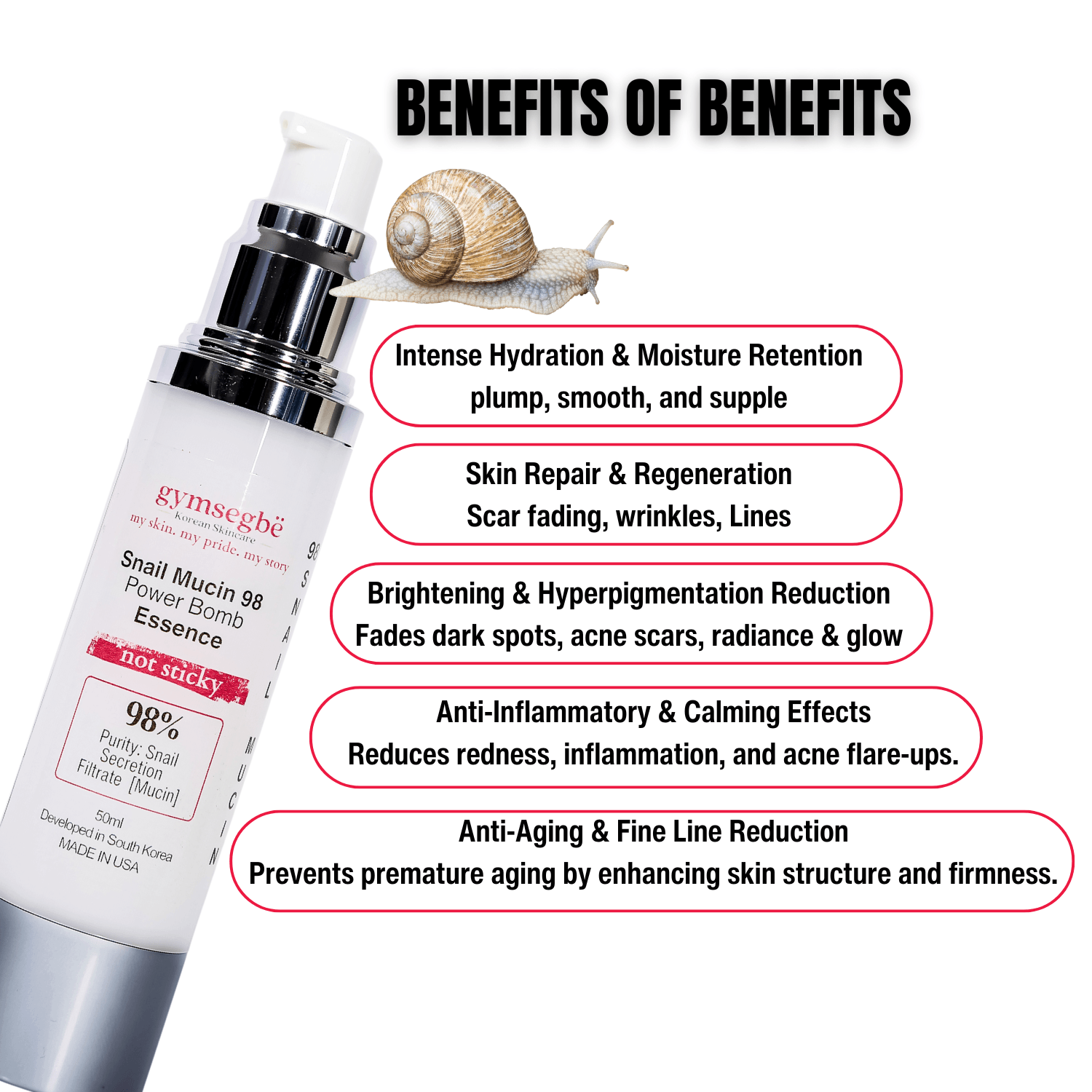 Snail Mucin 98 Power Bomb Essence by gymsegbë