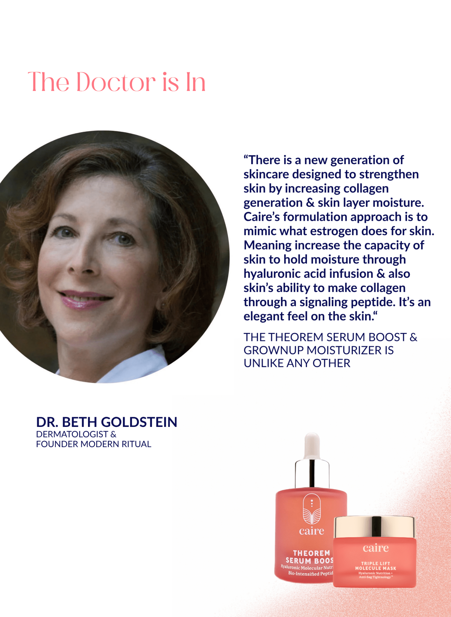 Best Moisturizer for Mature Skin by Caire Beauty