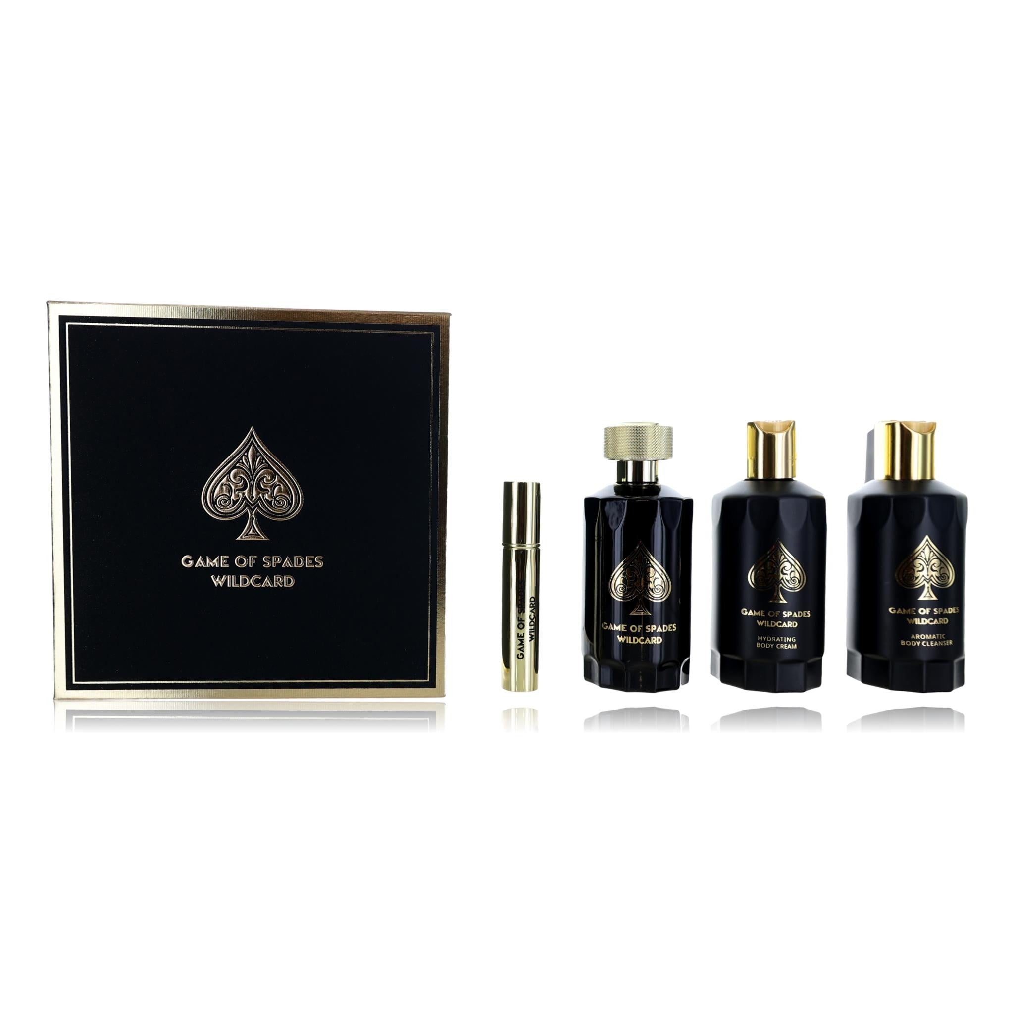 Game of Spades Wildcard, 4 Piece Gift Set for Unisex by Avera Group