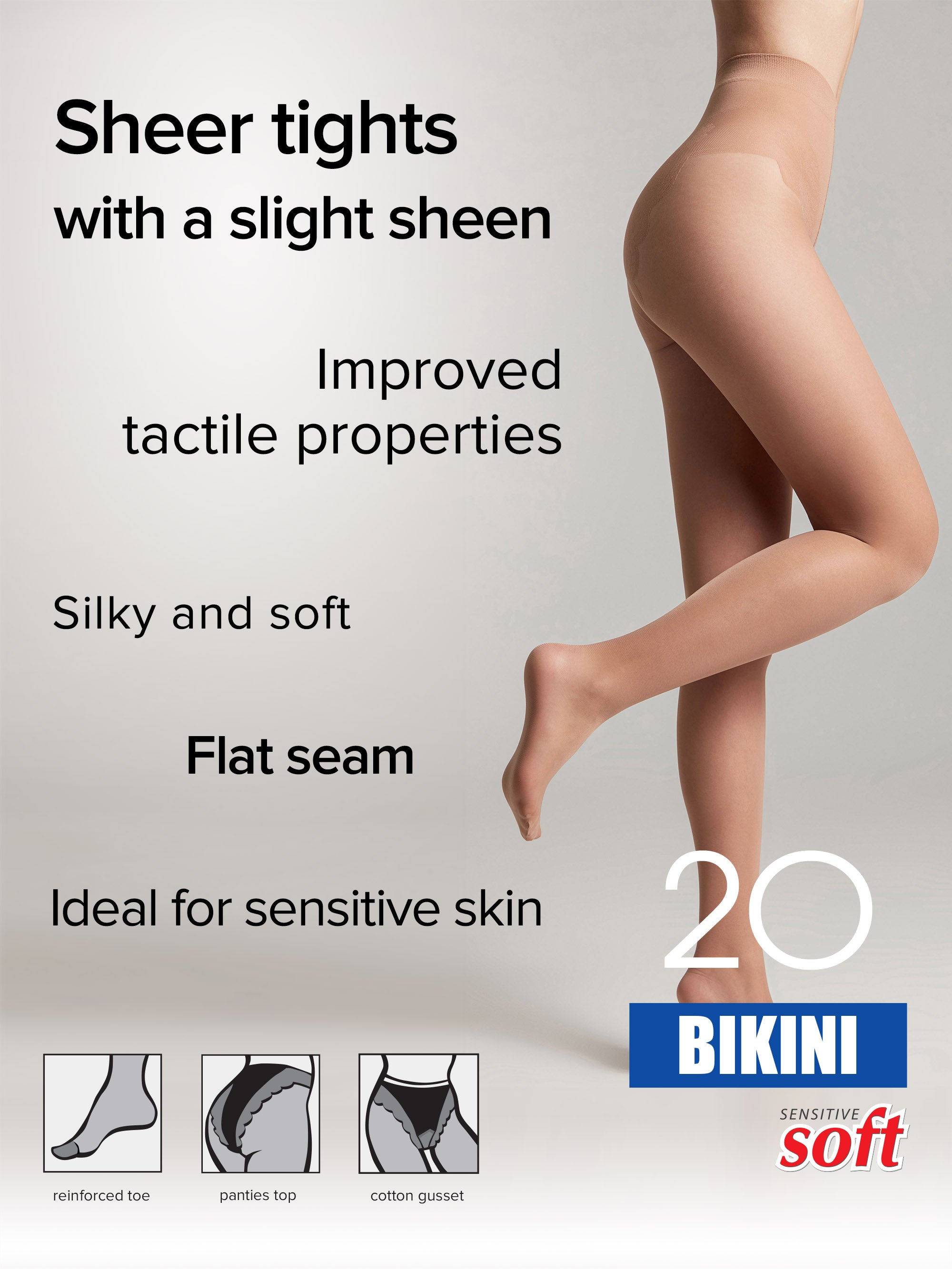 Tights Conte Bikini 20 Den - Ajour Top by TheRanok.com