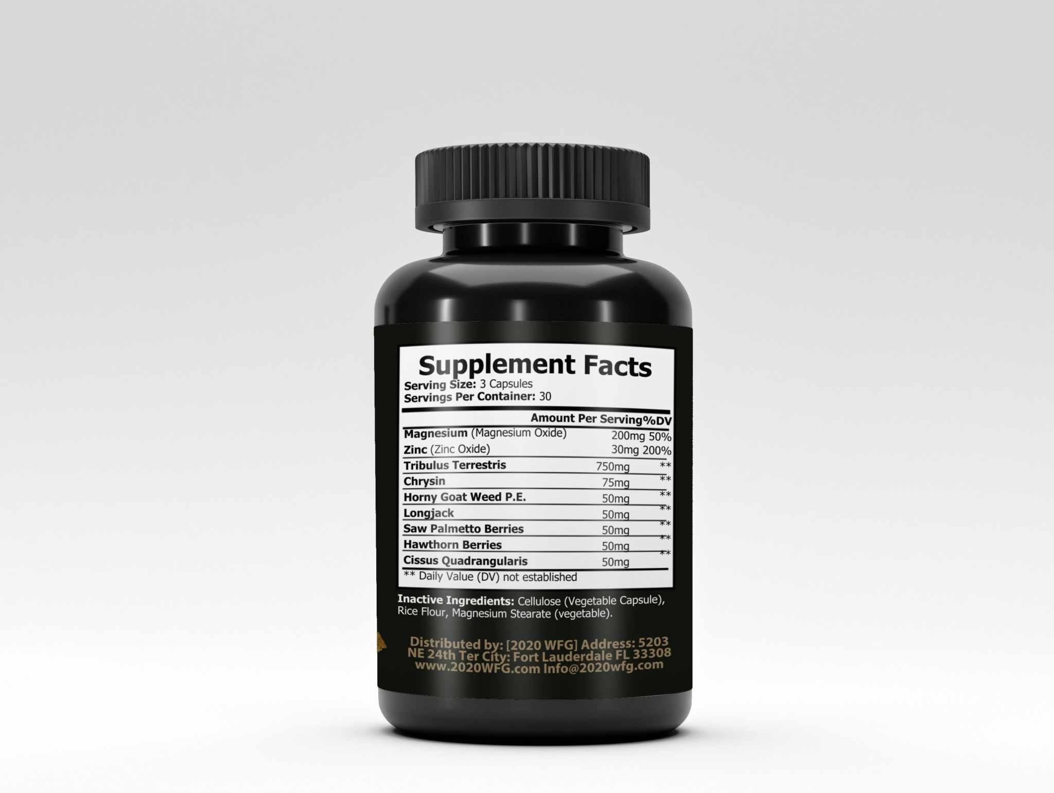 D-BULK: Anabolic Nutrient Partitioning Complex | 60 Servings – Magnesium, Horny Goat Weed & Natural Actives for Muscle Performance by 2020WFG
