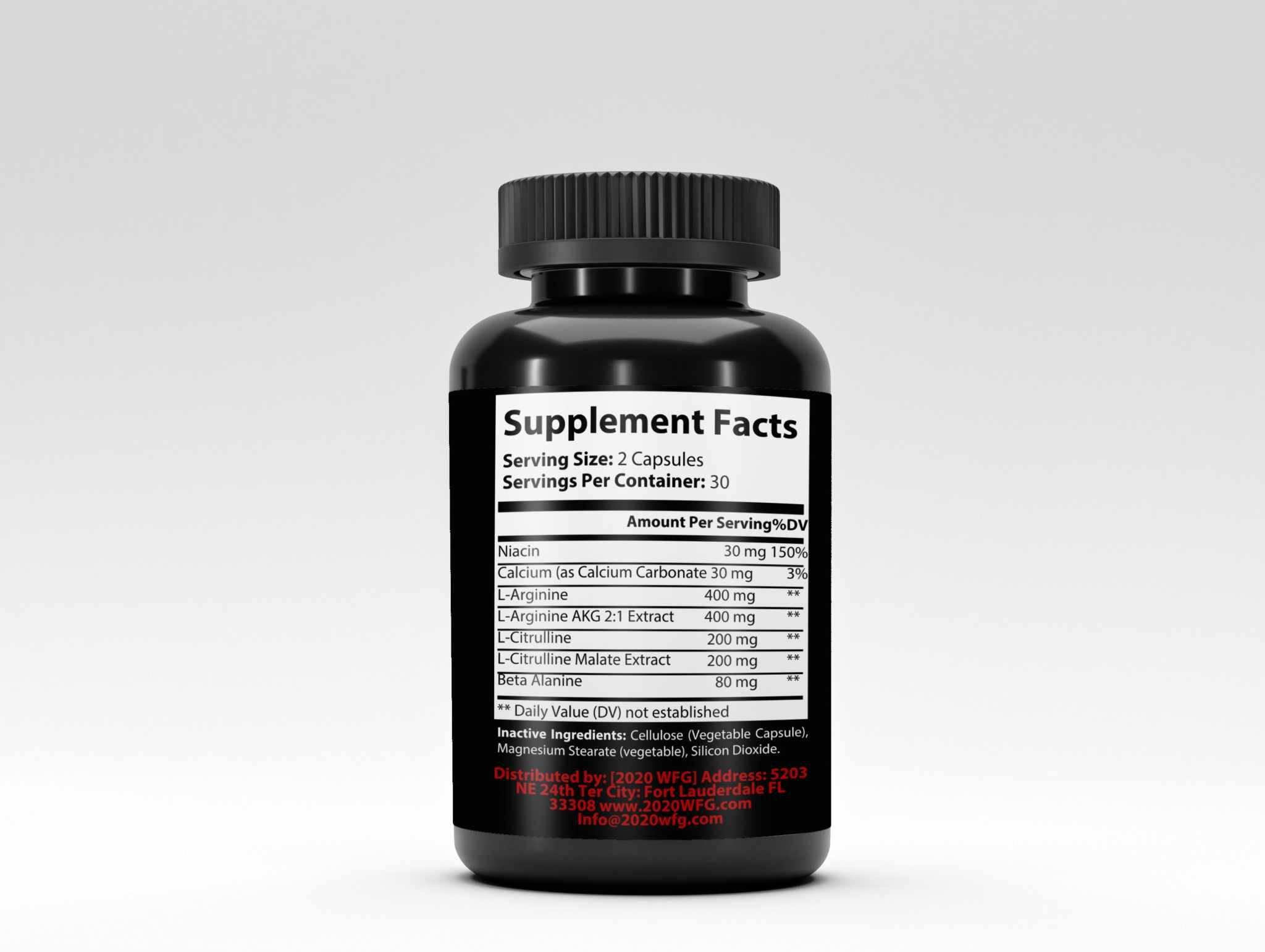 ANADRAX: Circulation Complex | 60 Capsules - L-Arginine, Niacin & Nitric Oxide Support for Active Lifestyles by 2020WFG