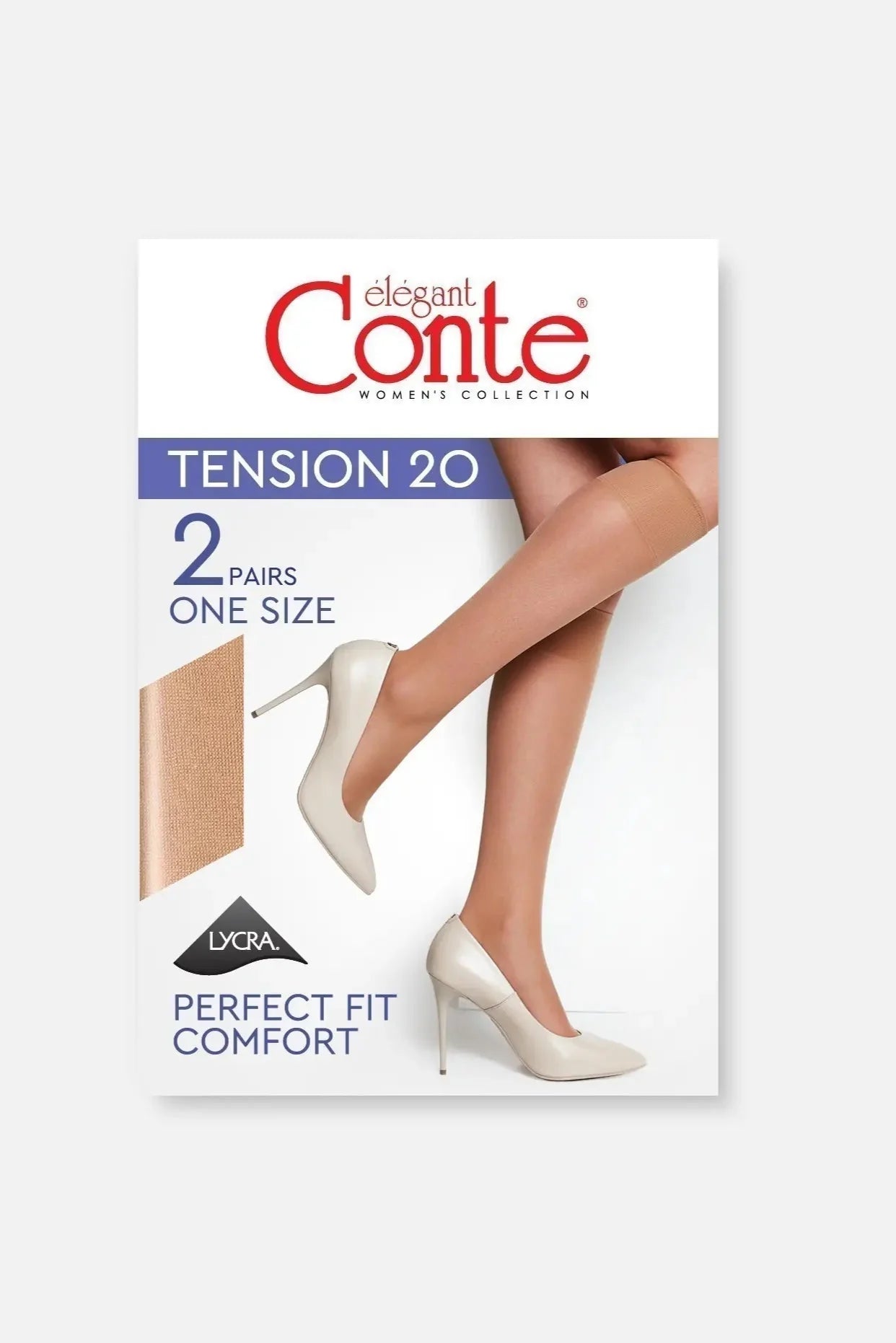 Knee Highs Conte Tension 20 Den (2 pairs) - DestGlow