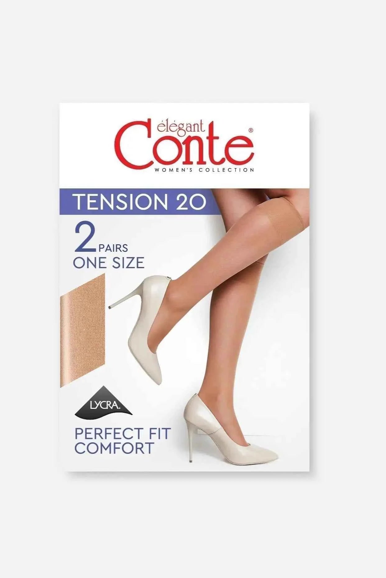 Knee Highs Conte Tension 20 Den (2 pairs) - DestGlow