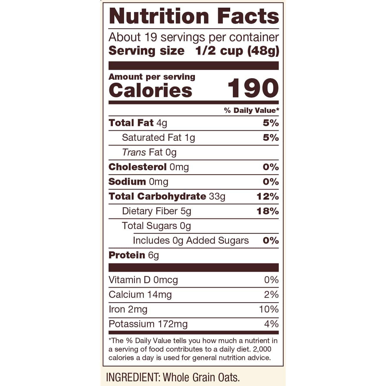 Oats, Regular Rolled, Gluten-Free, Organic, Bob&