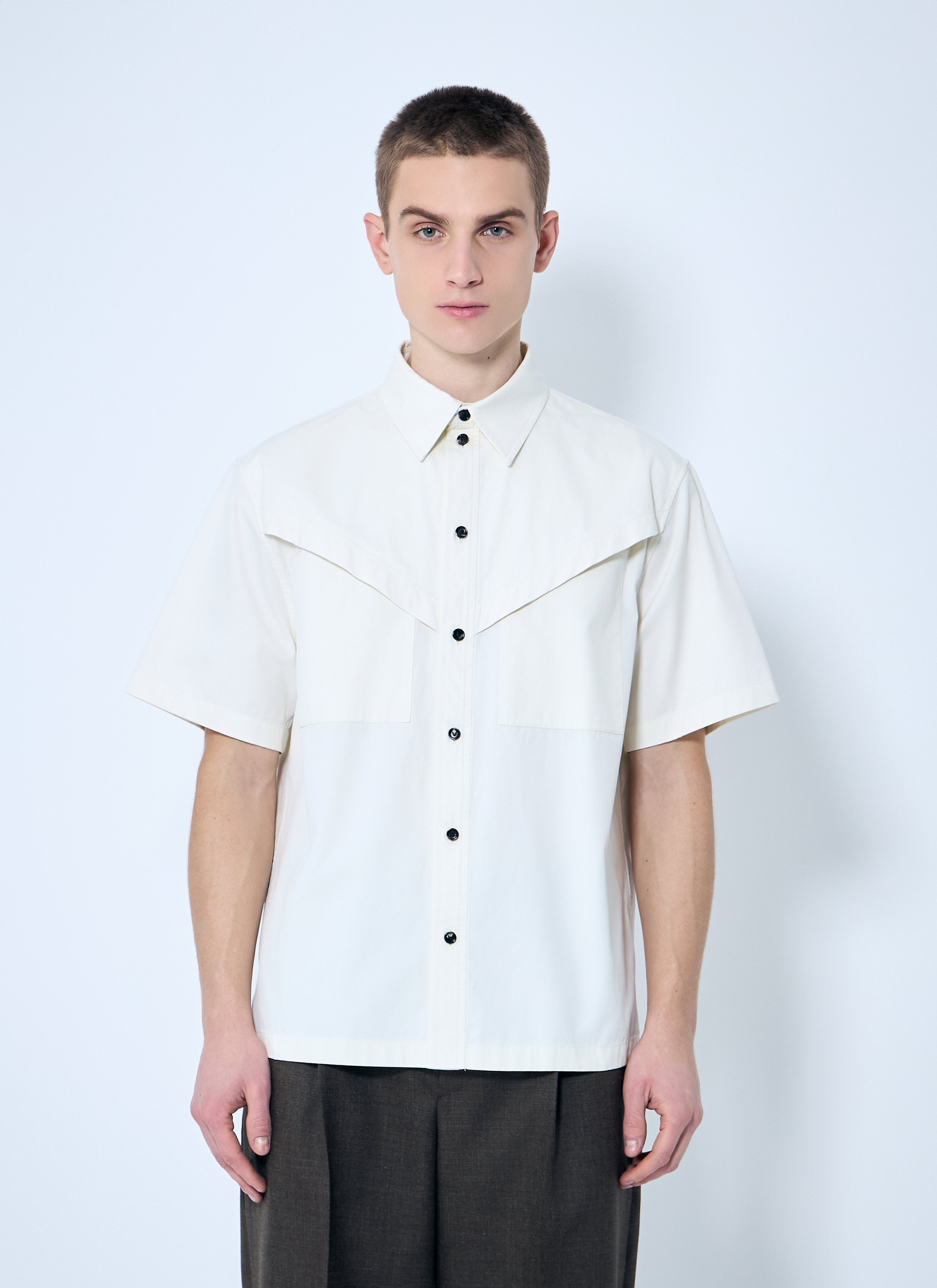 Bottega Veneta Men Light-Cotton Twill Shirt by Luosophy