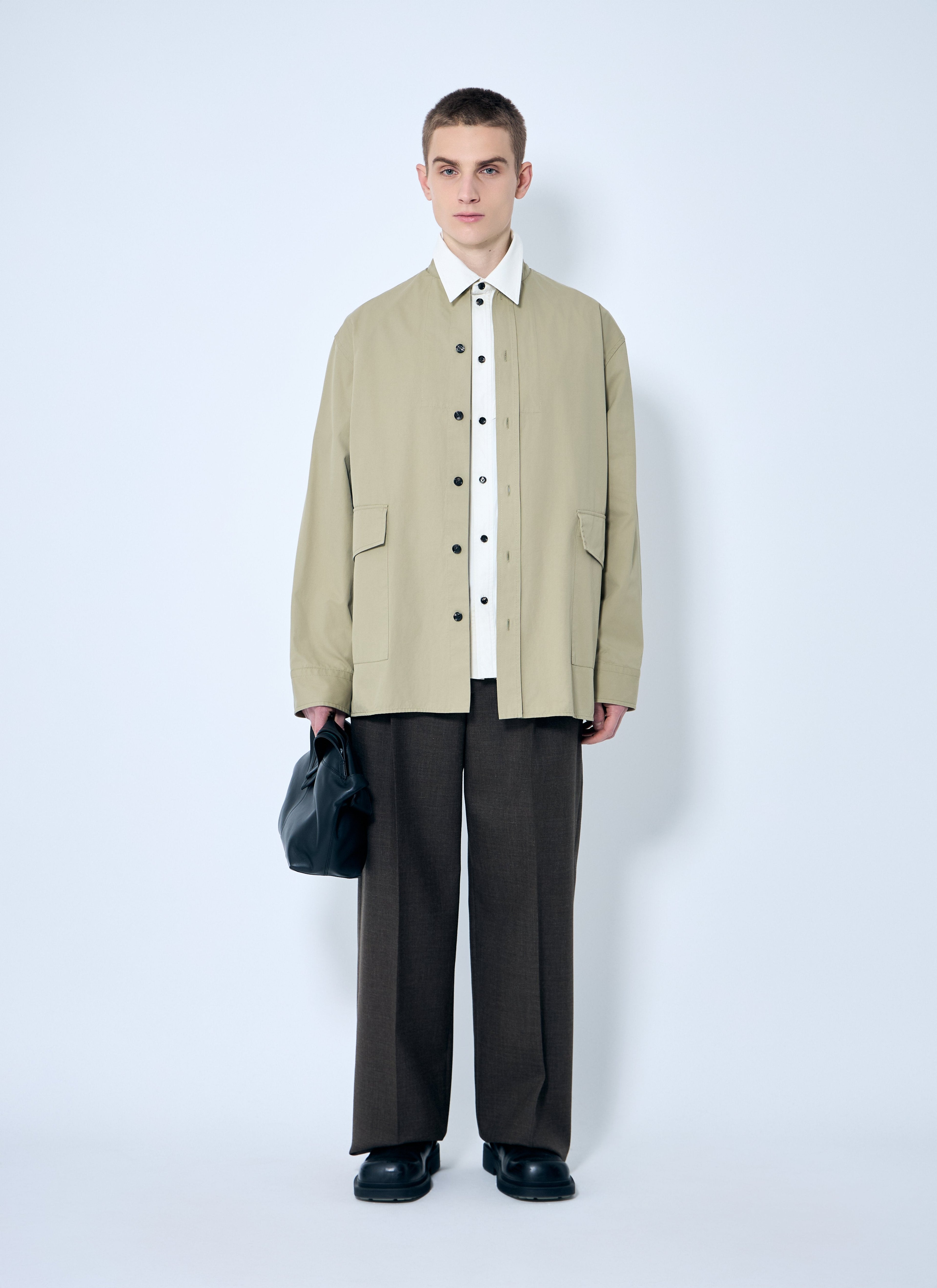 Bottega Veneta Men Light-Cotton Twill Shirt by Luosophy