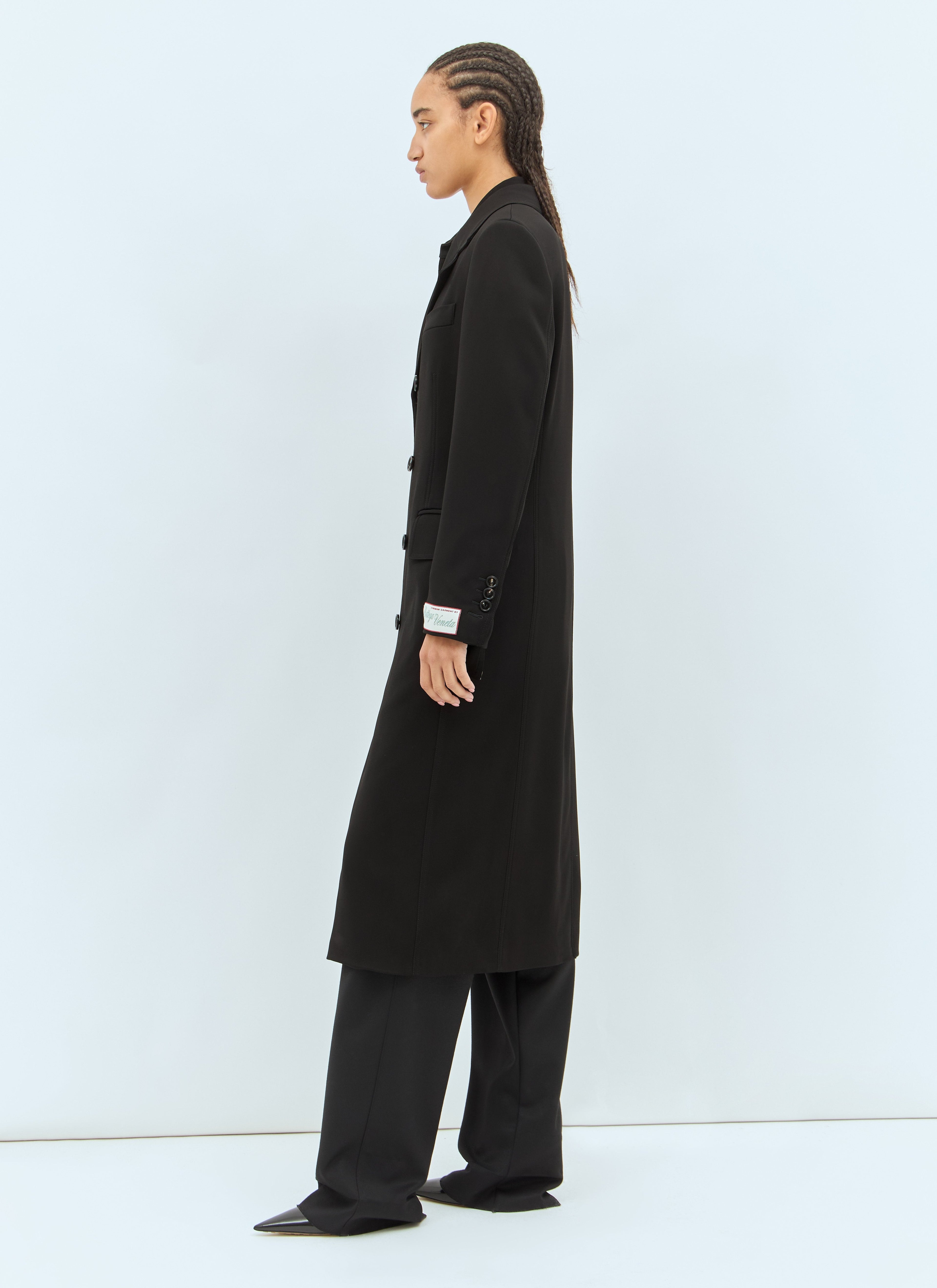 Bottega Veneta Women Matt Fluid Viscose Jersey Coat by Luosophy