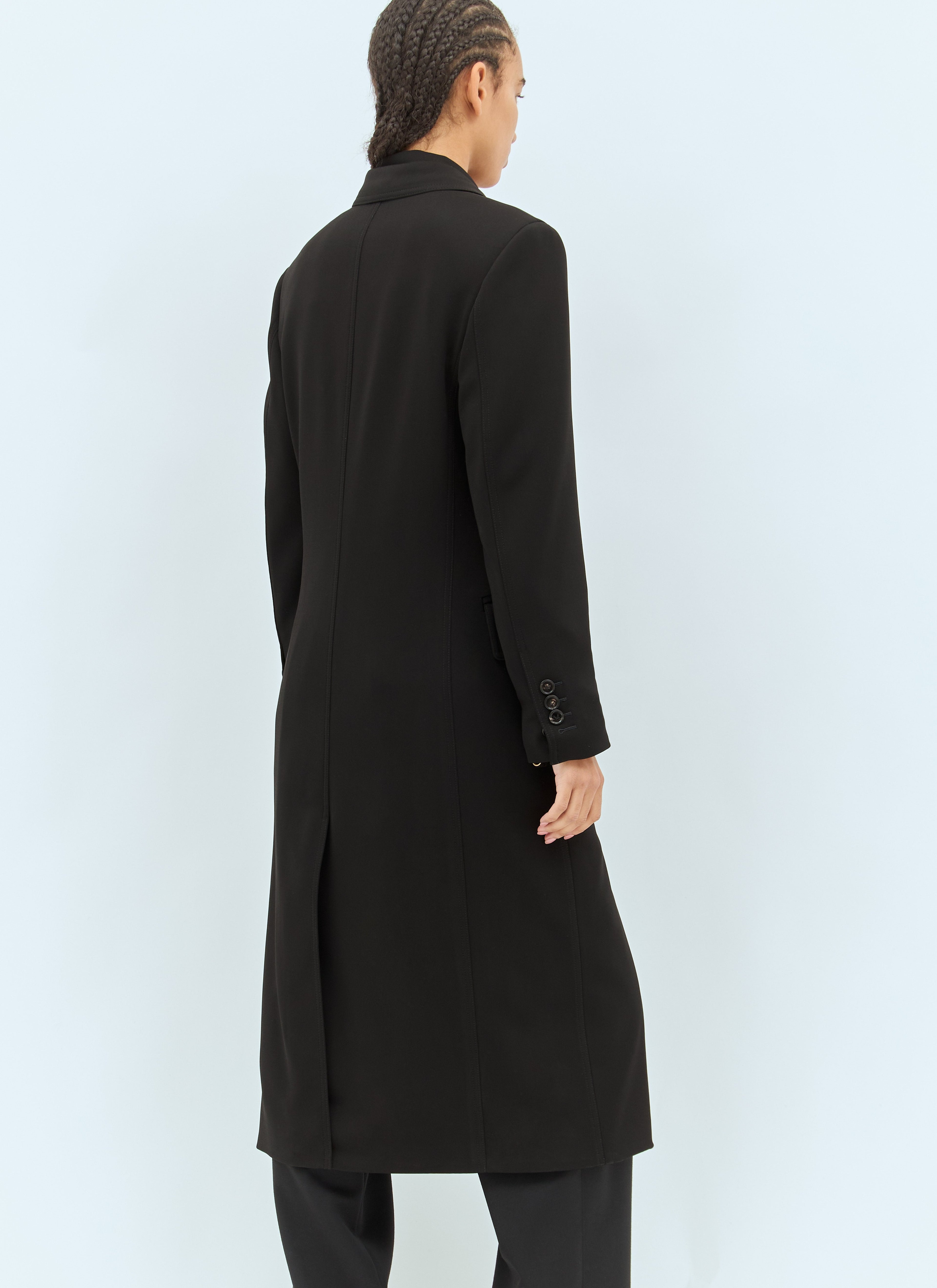 Bottega Veneta Women Matt Fluid Viscose Jersey Coat by Luosophy