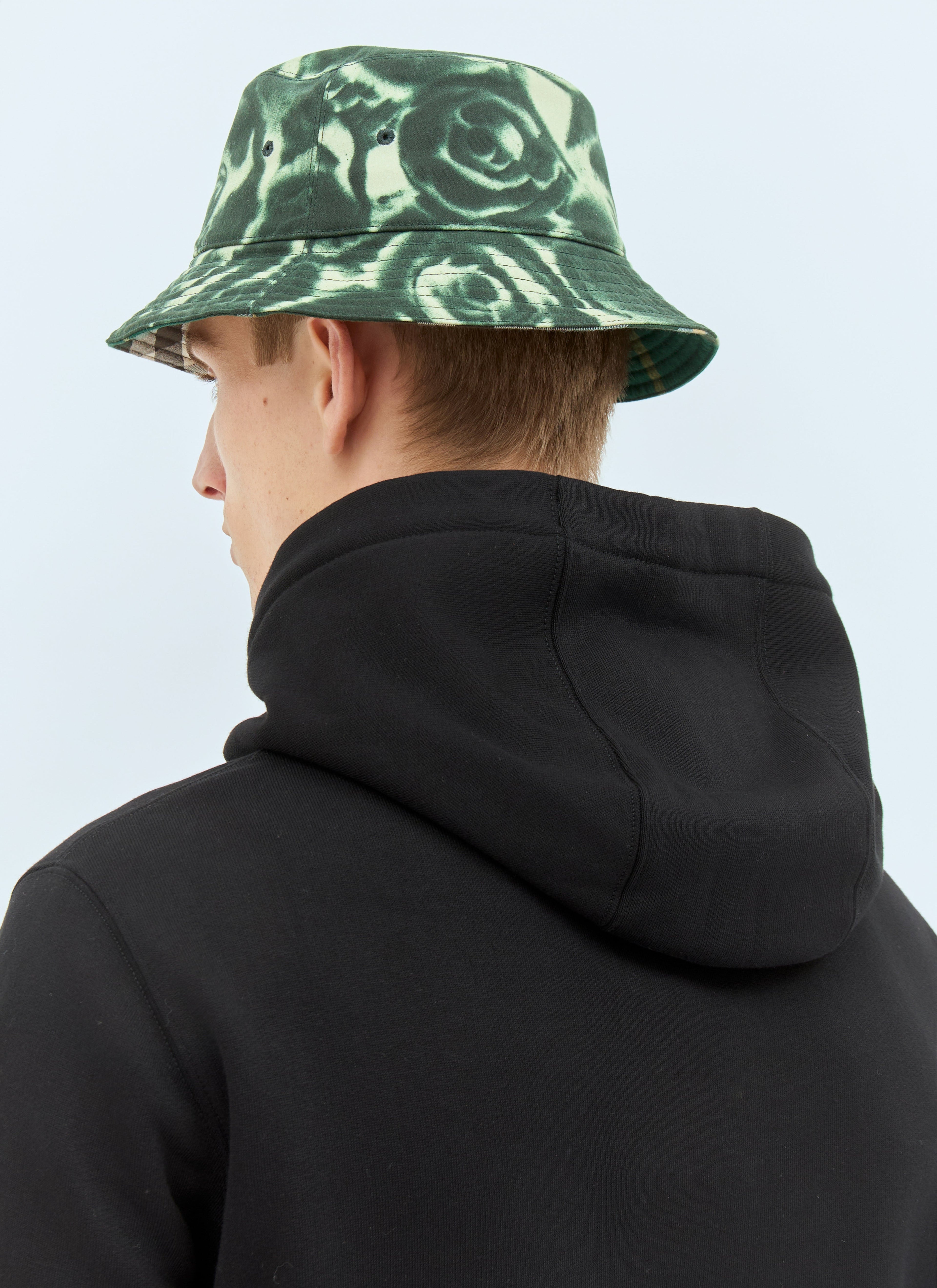 Burberry Men Rose Print Wax Bucket Hat by Luosophy