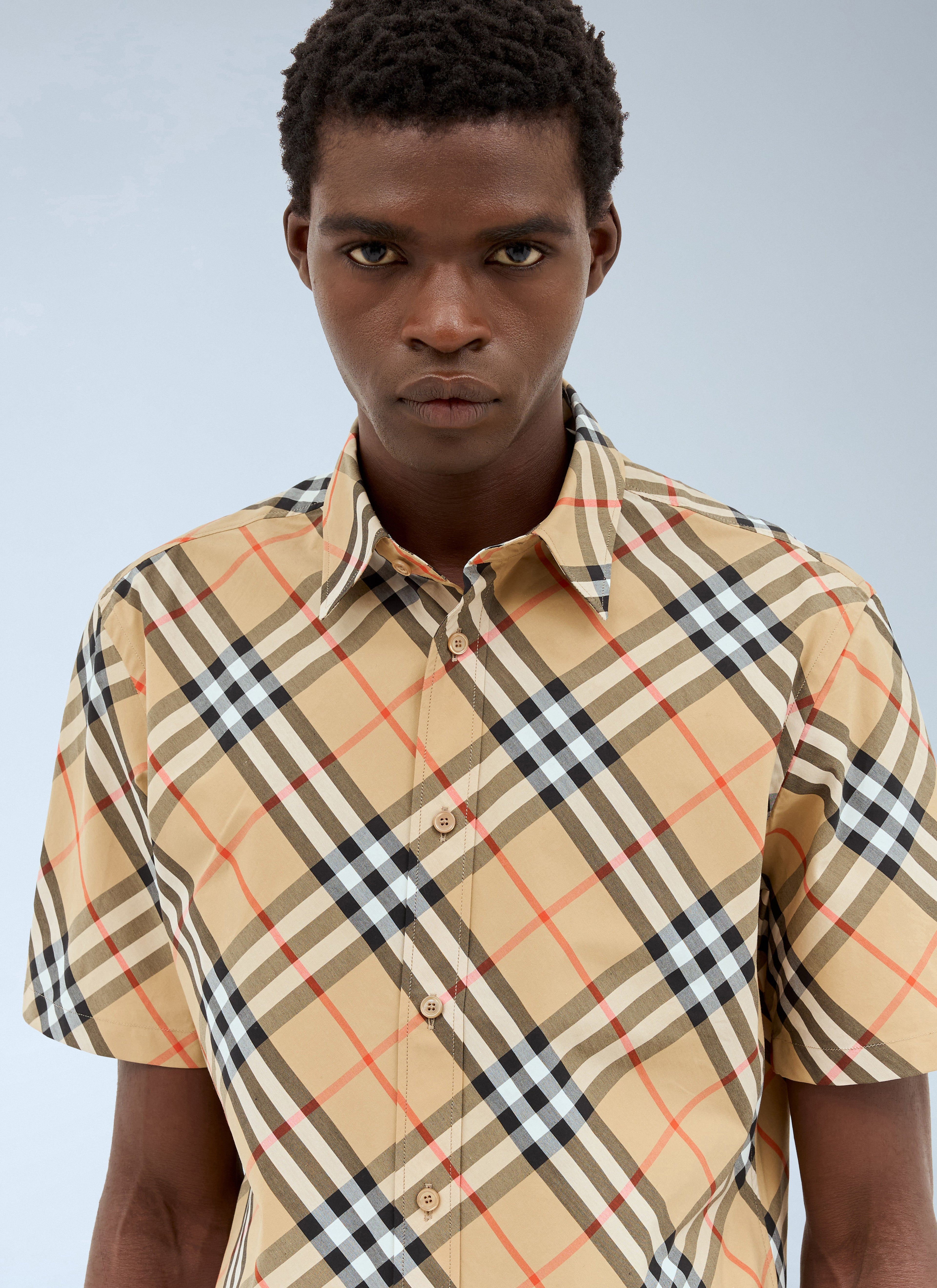 Burberry Men Check Poplin Shirt by Luosophy