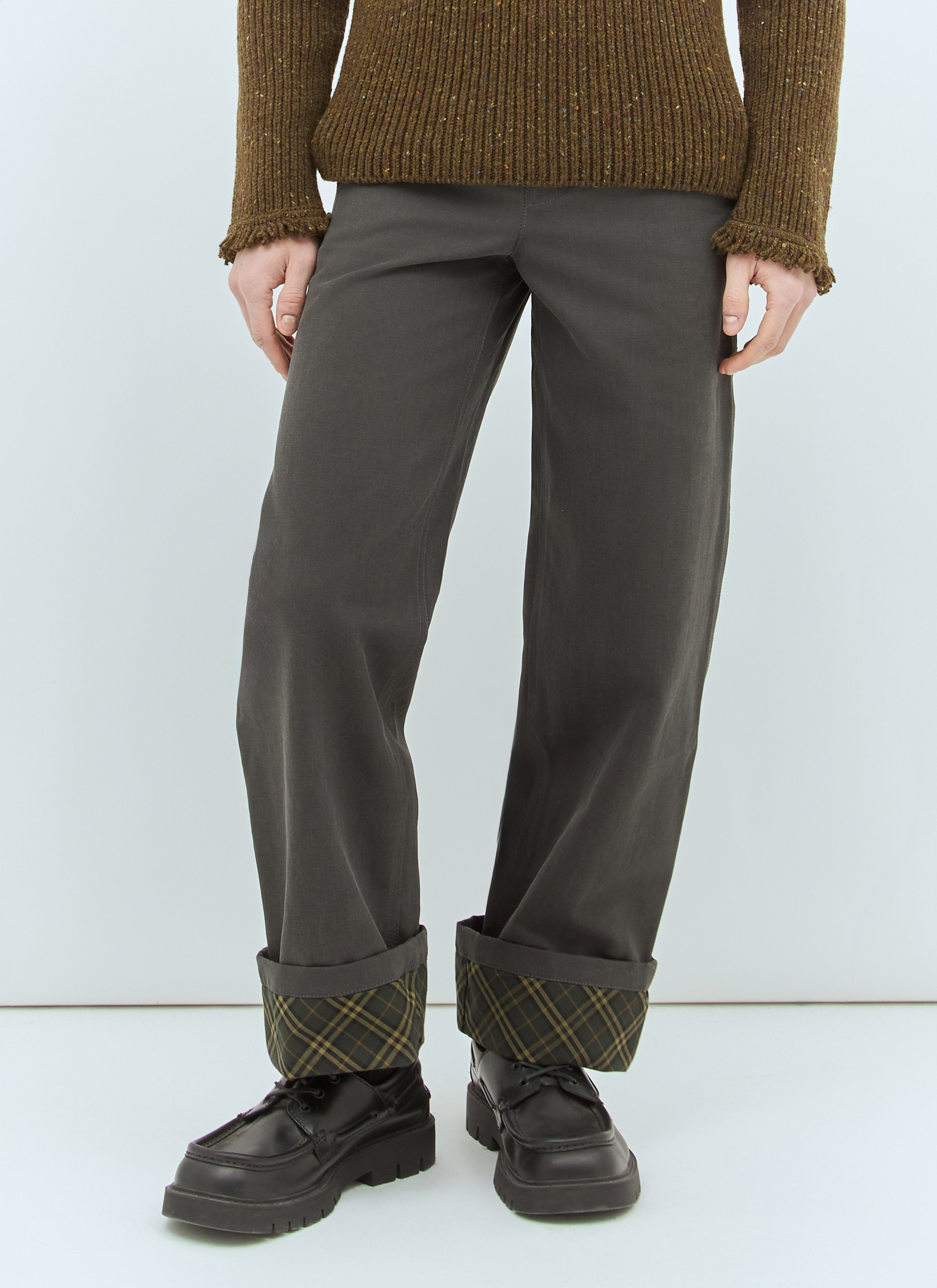 Burberry Men Cotton Carpenter Pants by Luosophy