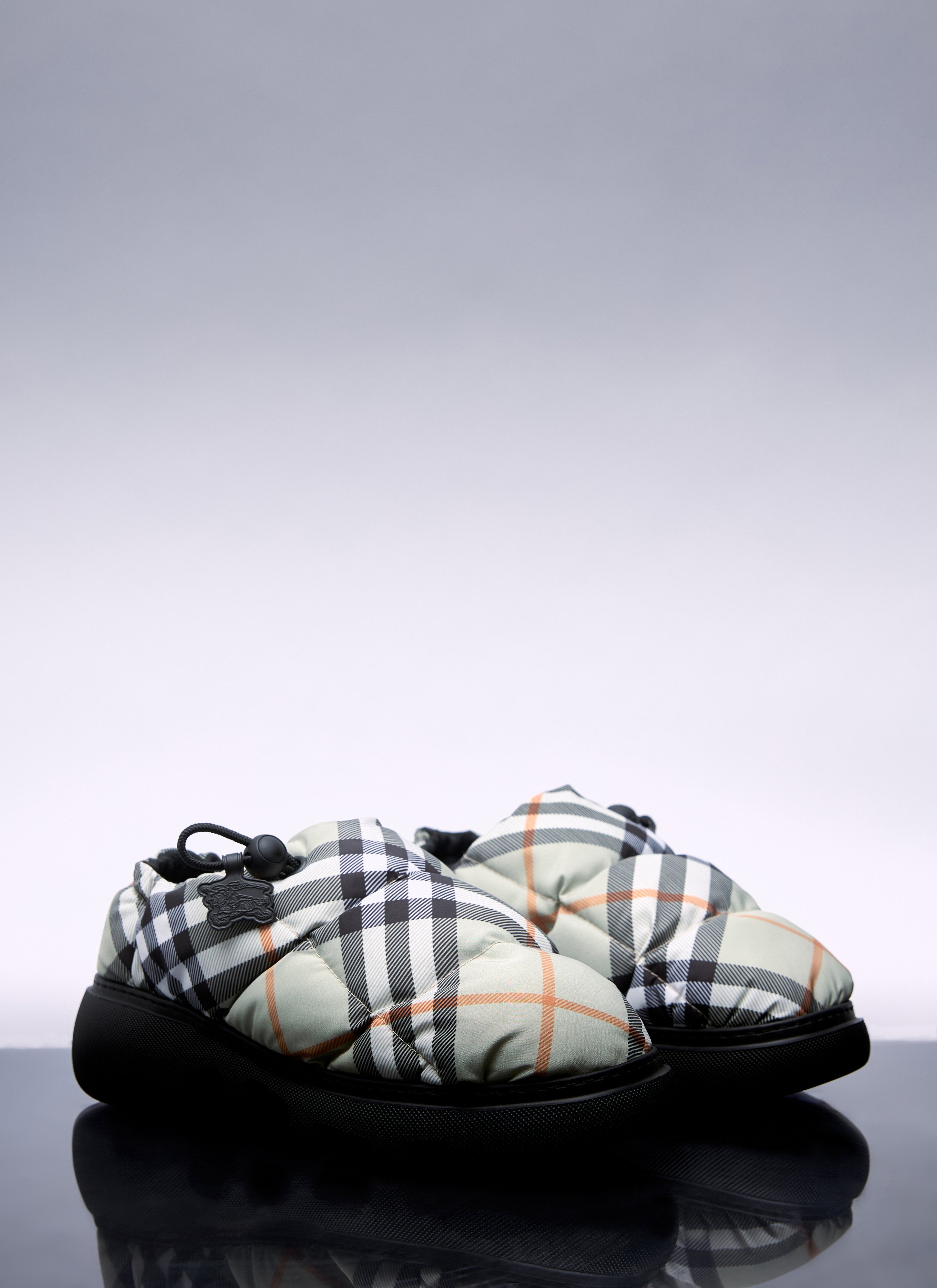 Burberry Women Check Nylon-Blend Pillow Mule by Luosophy