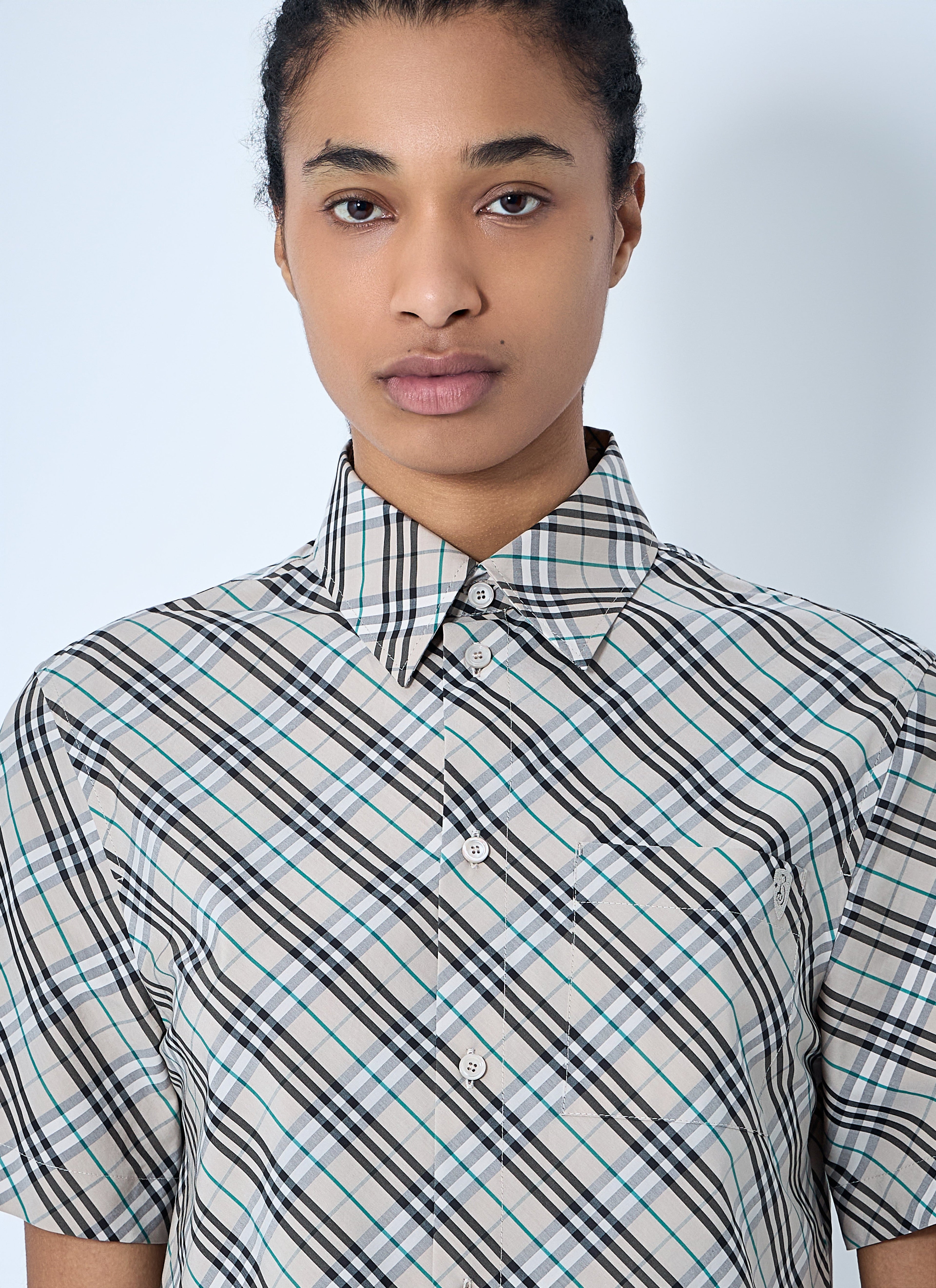 Burberry Women Crop Check Shirt by Luosophy