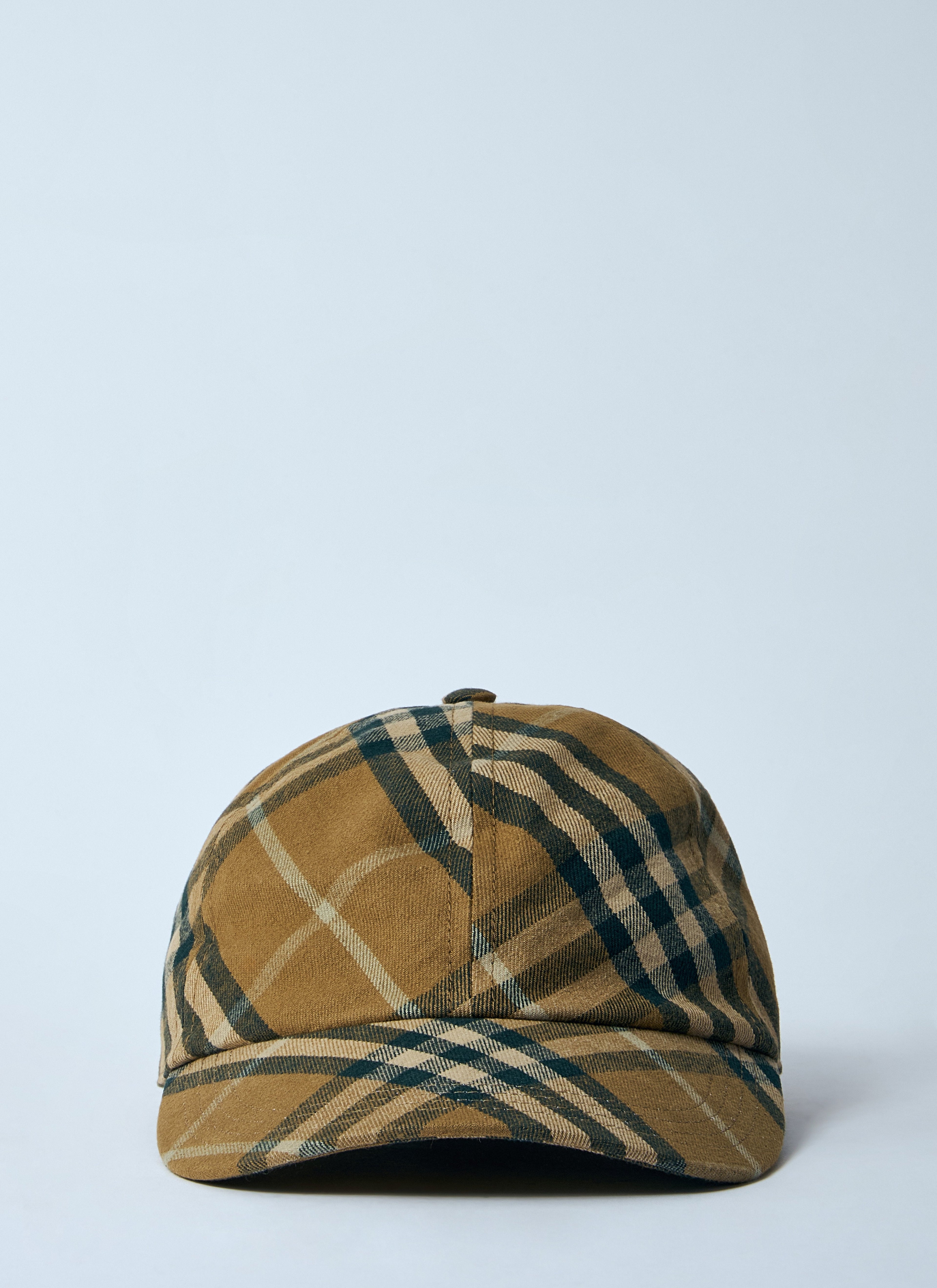 Burberry Men Check Cotton Baseball Cap by Luosophy