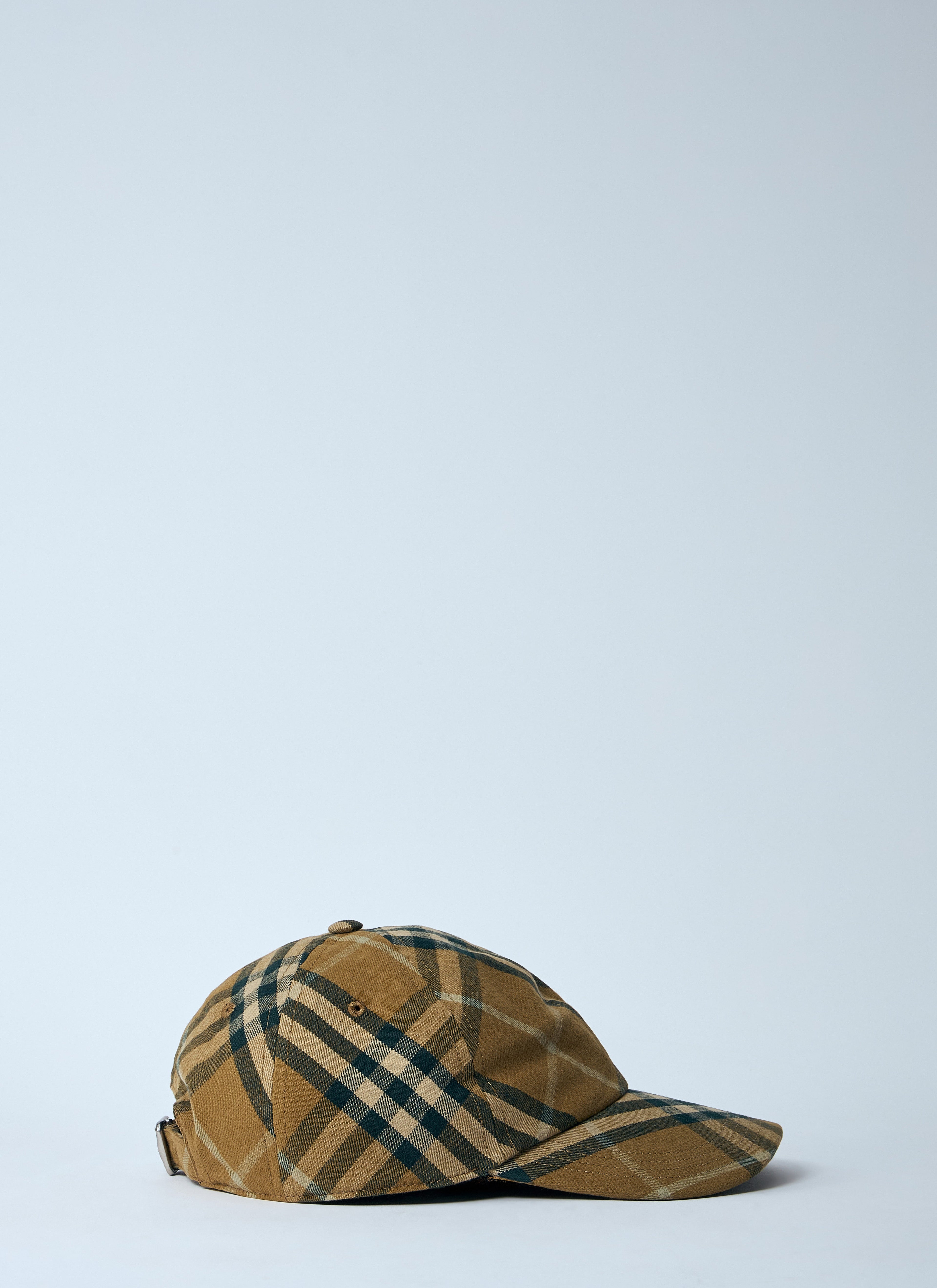 Burberry Men Check Cotton Baseball Cap by Luosophy