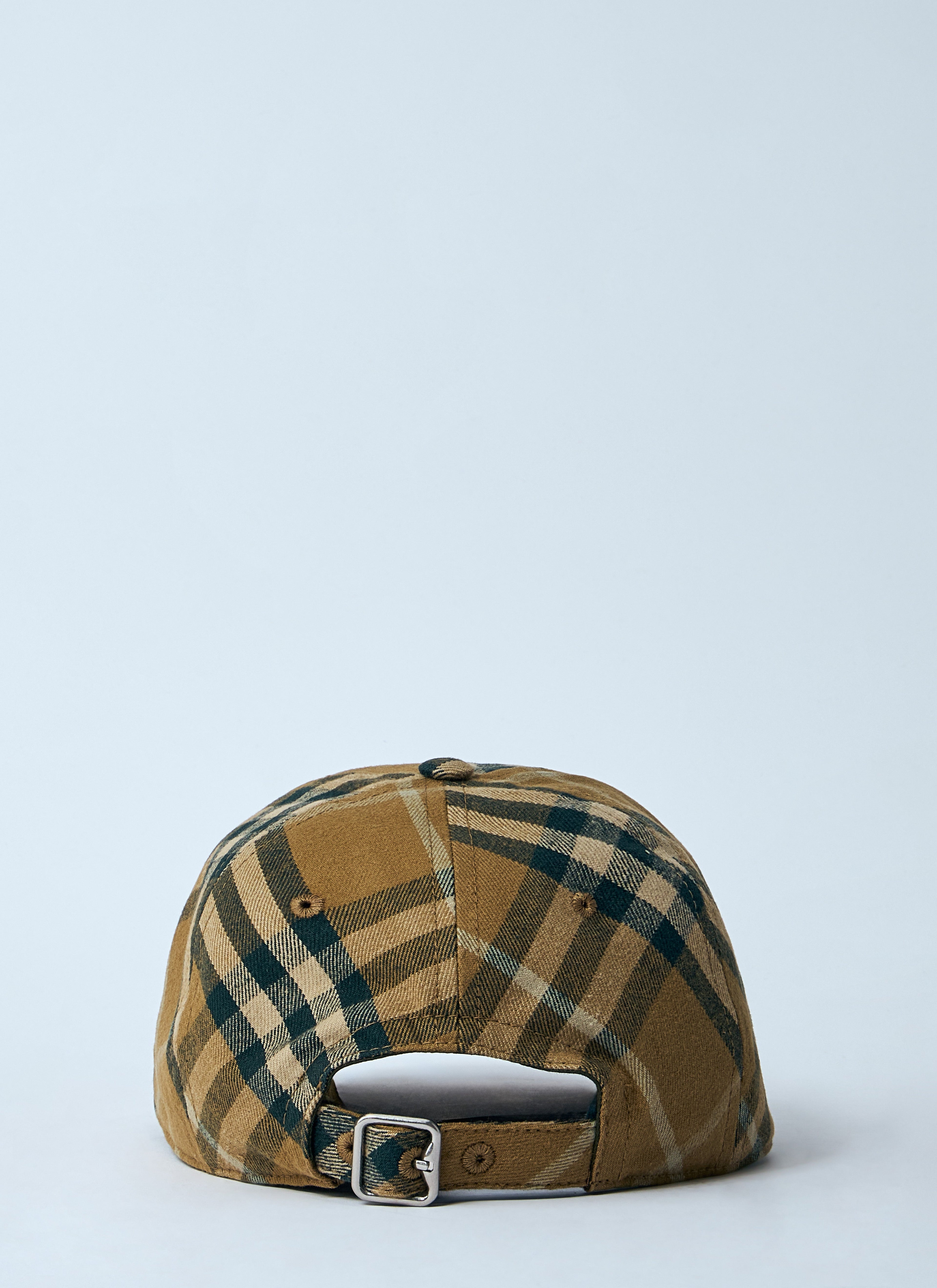 Burberry Men Check Cotton Baseball Cap by Luosophy