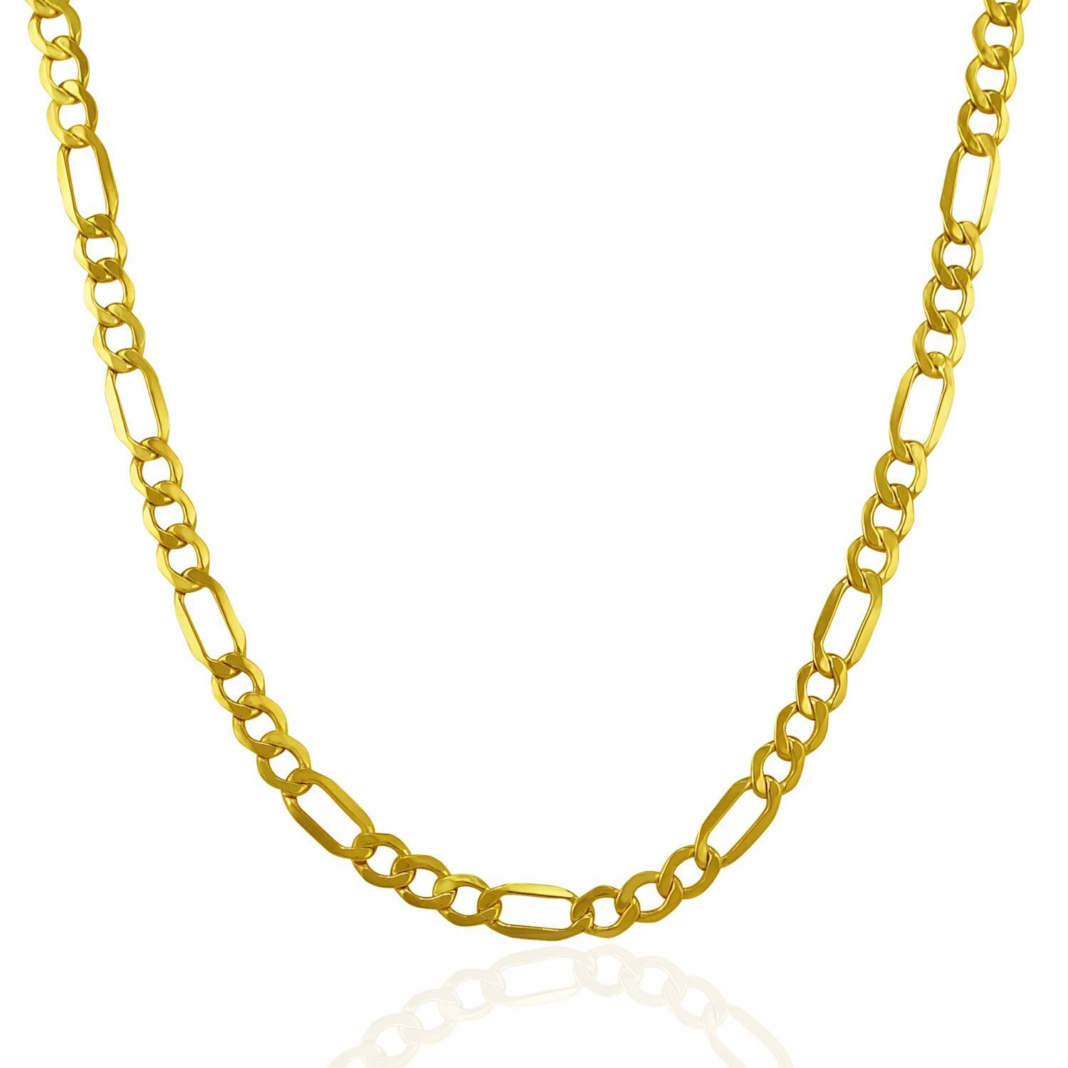 4.6mm 10k Yellow Gold Lite Figaro Chain by Bids.com