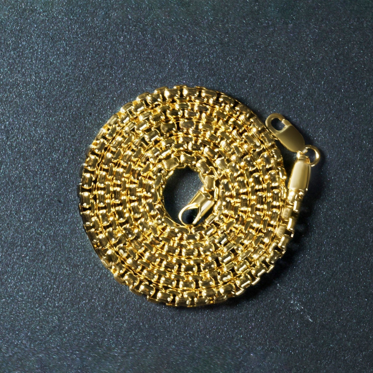 3.4mm 14k Yellow Gold Round Box Chain by Bids.com