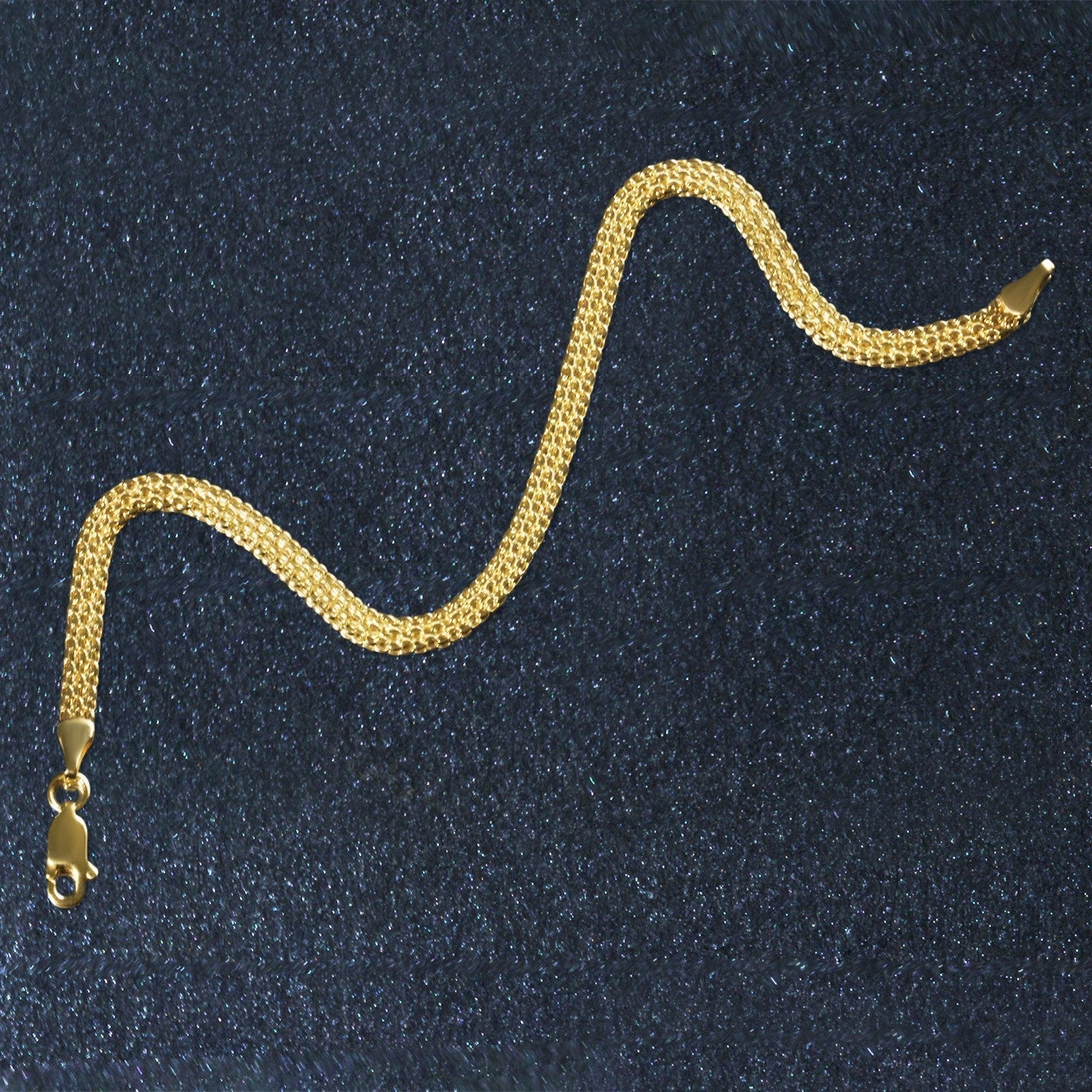 14k Yellow Gold Bismark Bracelet (3.50 mm) DestGlow