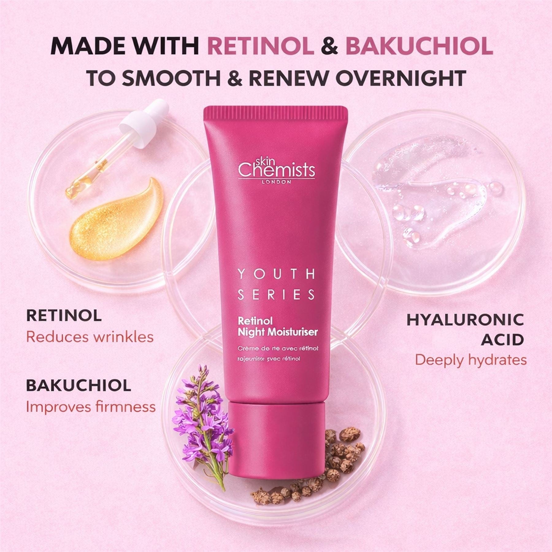 Retinol Bakuchiol Night Moisturiser 50ml