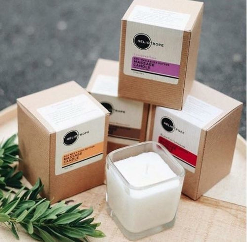 Soy Wax & Shea Butter Massage Candles - Natural Aromatherapy Candle Melts into Moisturizer