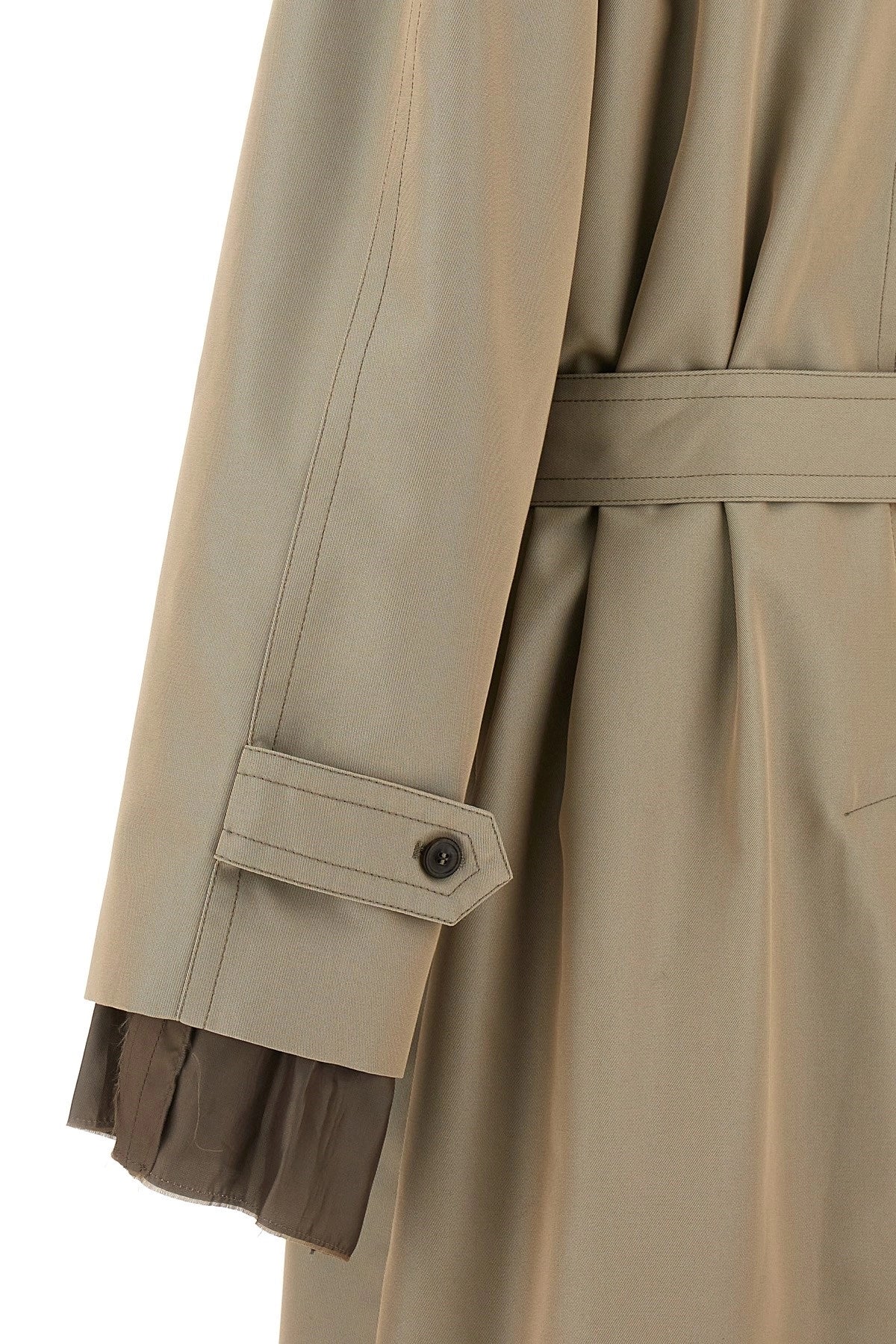 Maison Margiela Men Long Single-Breasted Trench Coat DestGlow