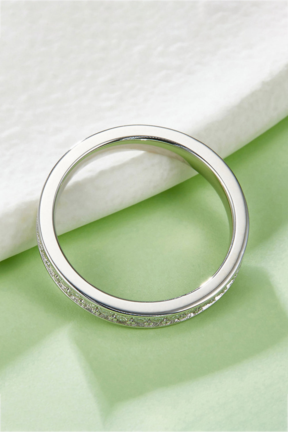 Unexplained Words Sparkala™ Eternity Ring (Platinum Over Pure Sterling Silver) by Sparkala