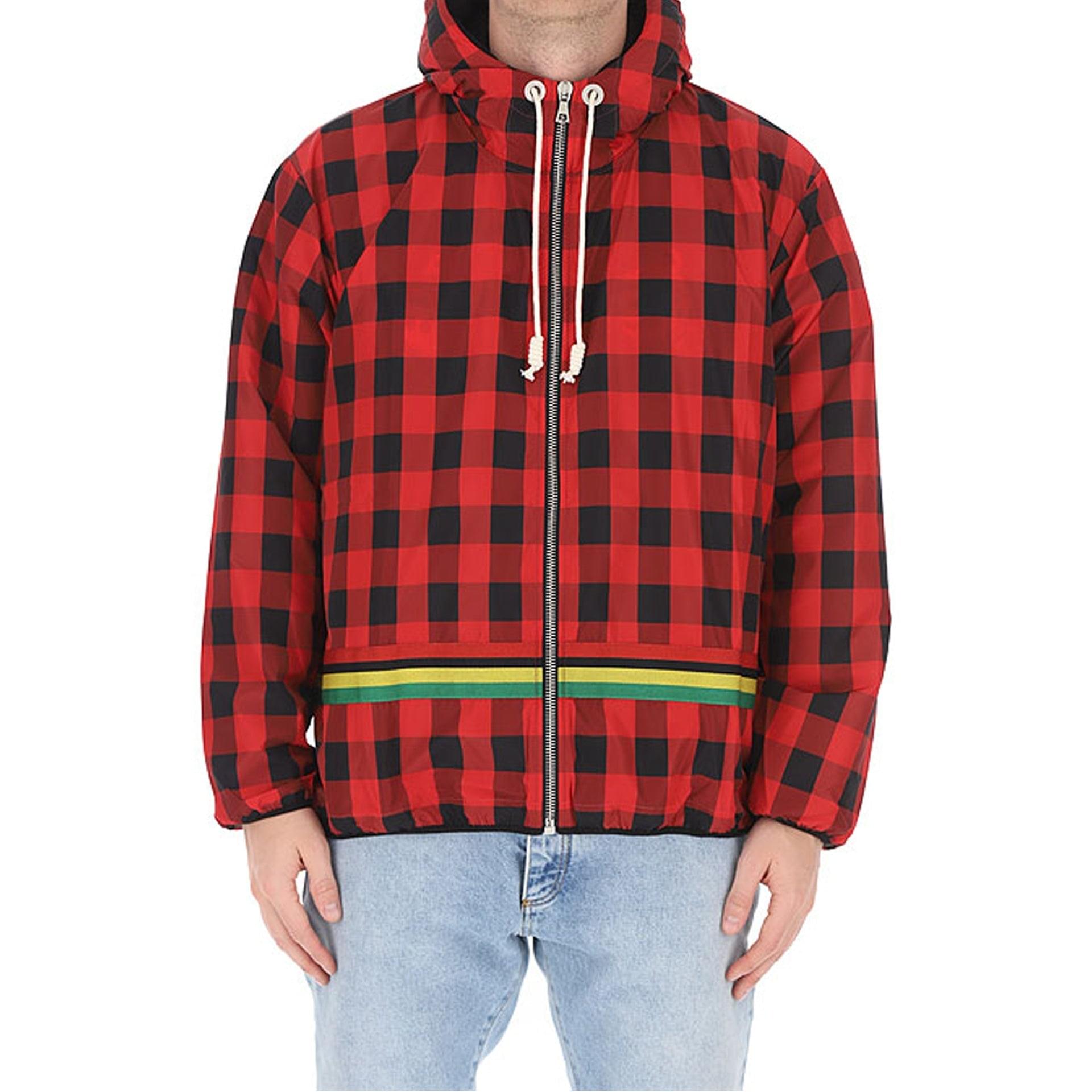 Palm Angels Checked Windbreaker Jacket Men
