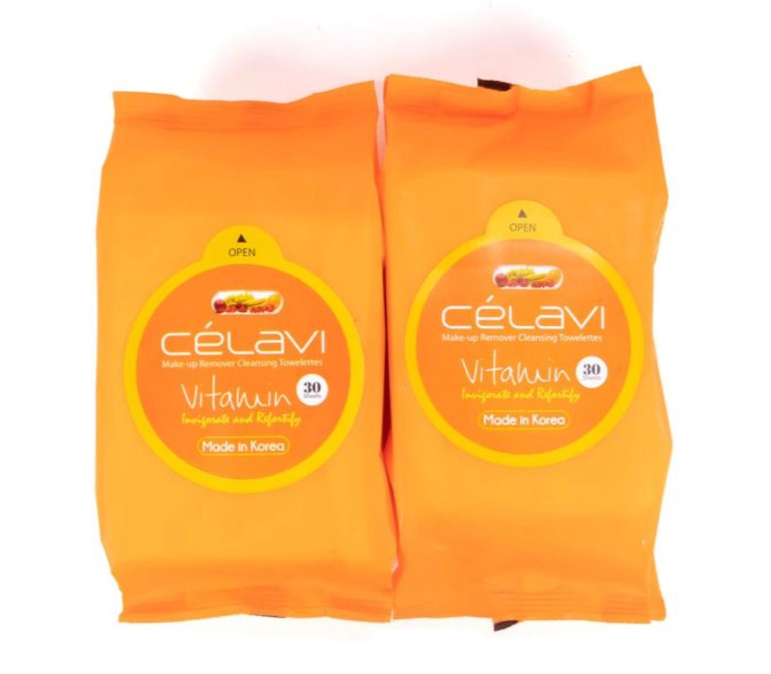 Celavi Makeup Remover Cleansing Wipes, 2 Pack