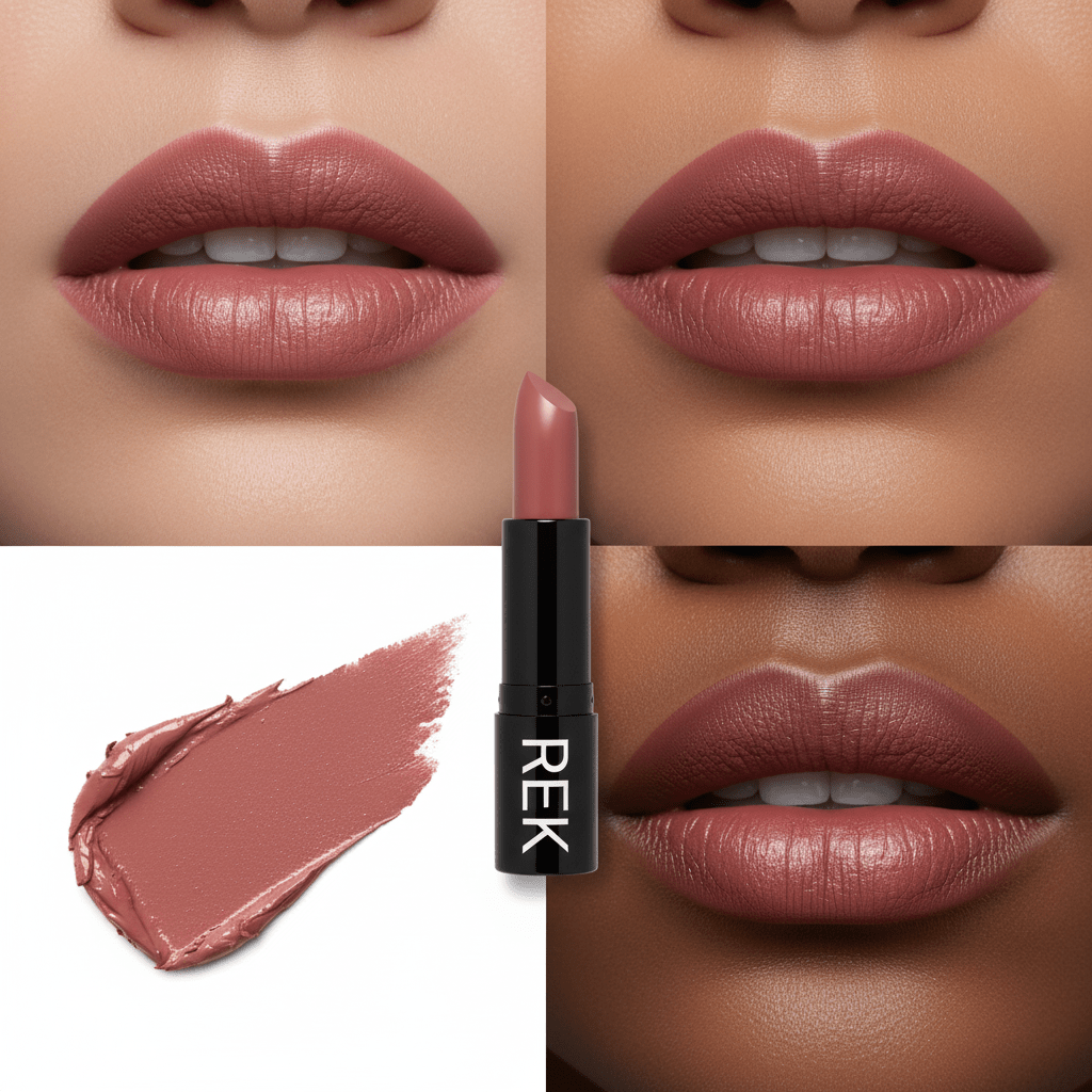 Long-Wear Hydrating Matte Lipstick – Vegan by REK Cosmetics