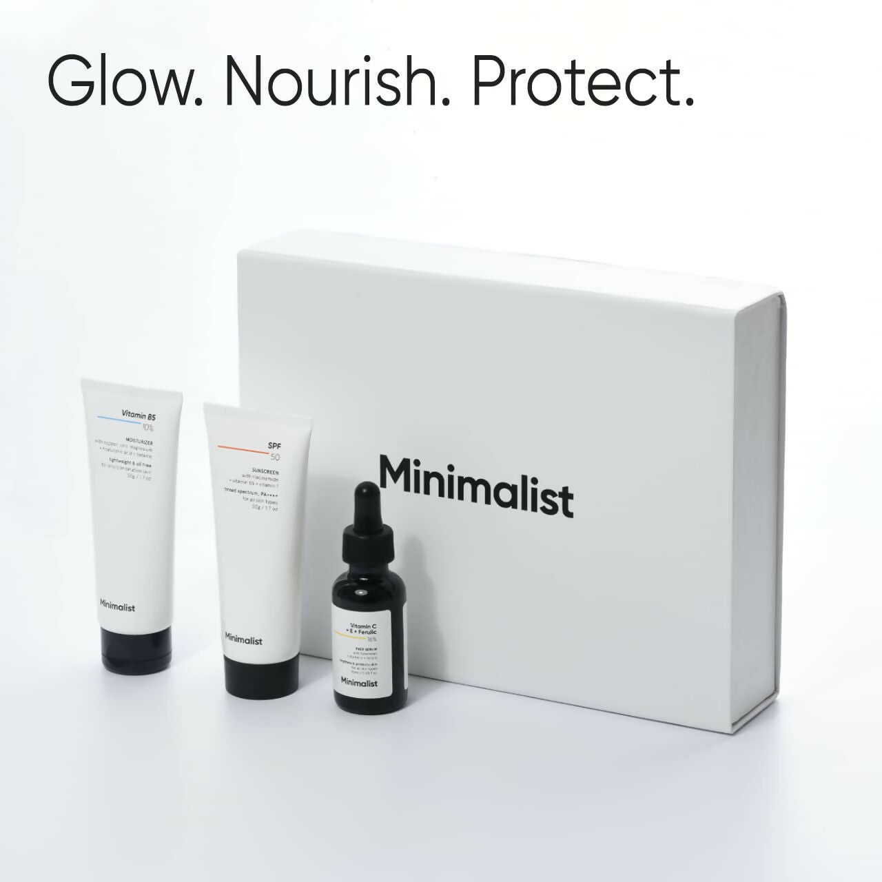 Minimalist Glow & Protect Skincare Kit by Dista