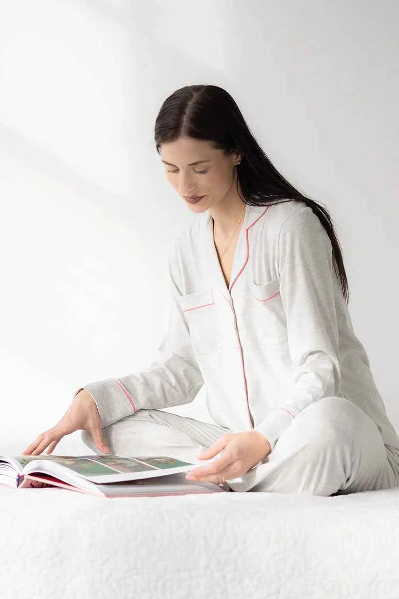 Classic Luxury Pajamas in Brushed Pima Cotton - DestGlow