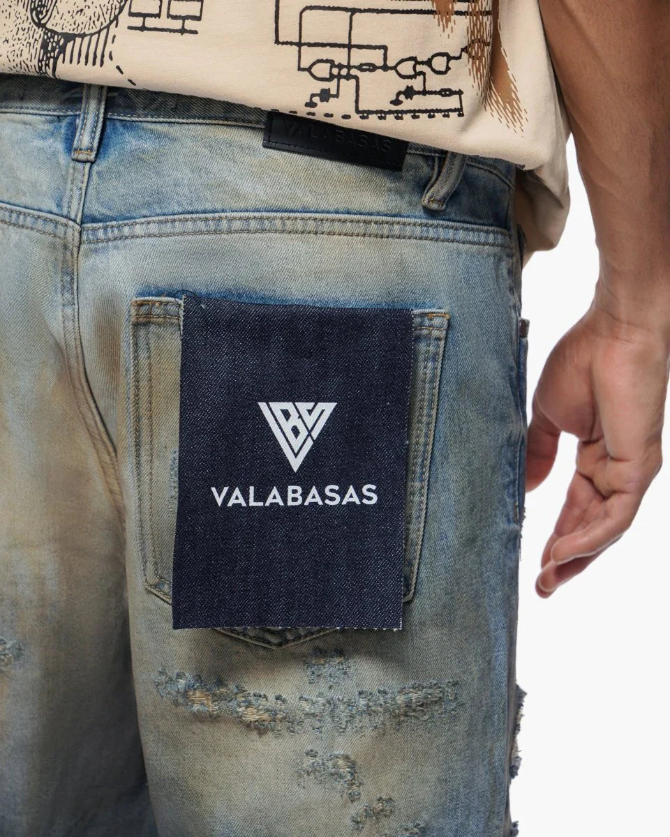Valabasas Clipped Jorts - Dirty Washed by Denim Exchange