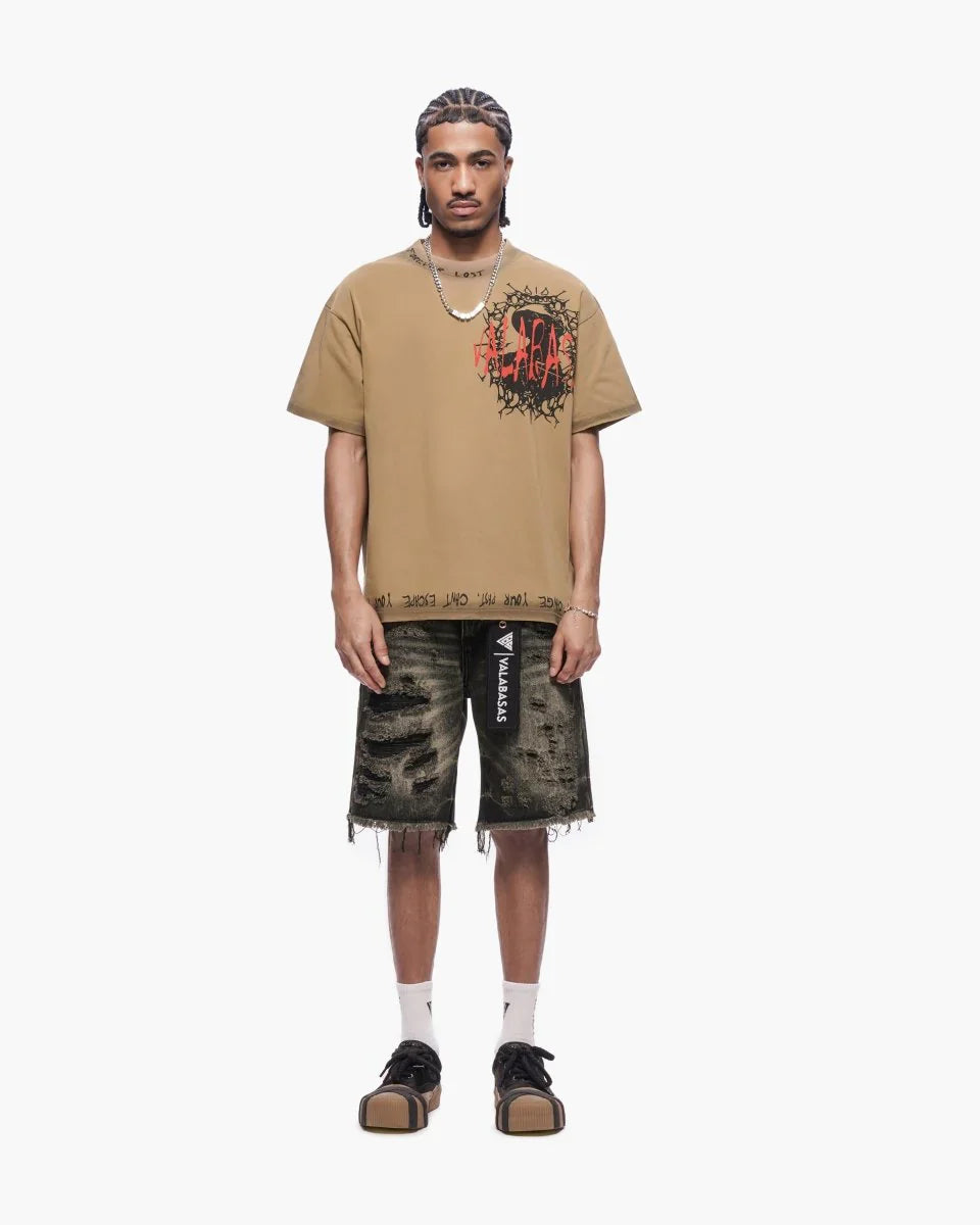 Valabasas Clipped Jorts - Grey Washed by Denim Exchange
