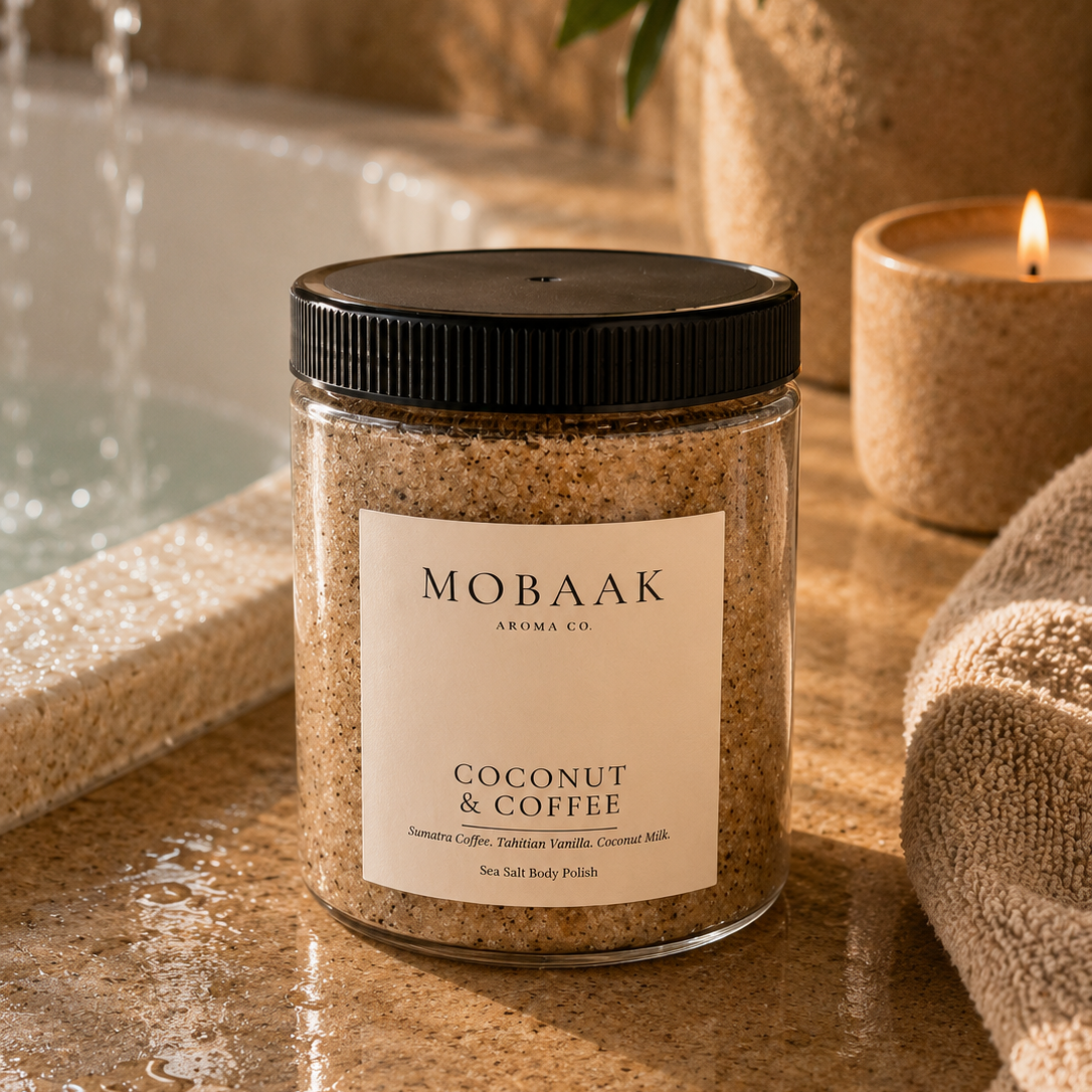 Coconut + Coffee Body Polish by Mobaak Aromatherapy Shoppe