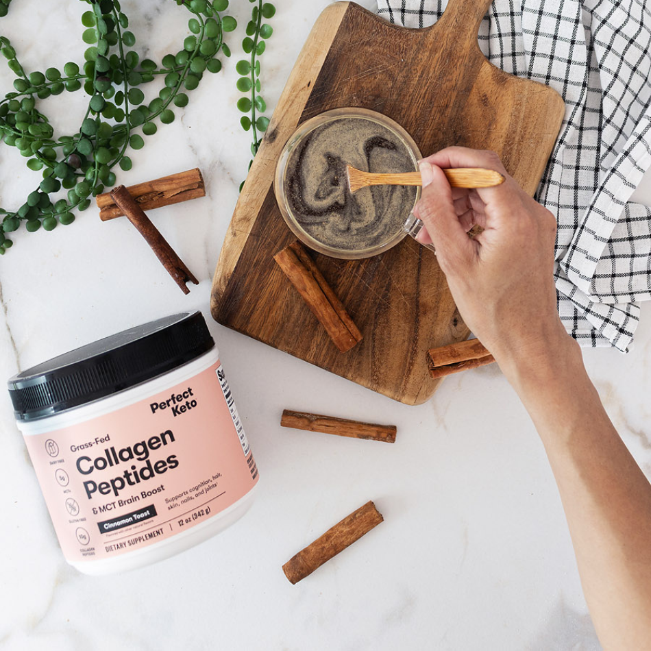 Grass-Fed Collagen Peptides & MCT Brain Boost by Perfect Keto