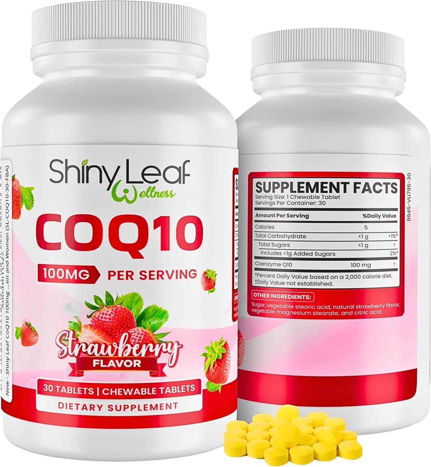 CoQ10 100mg Strawberry Chewable Tablets