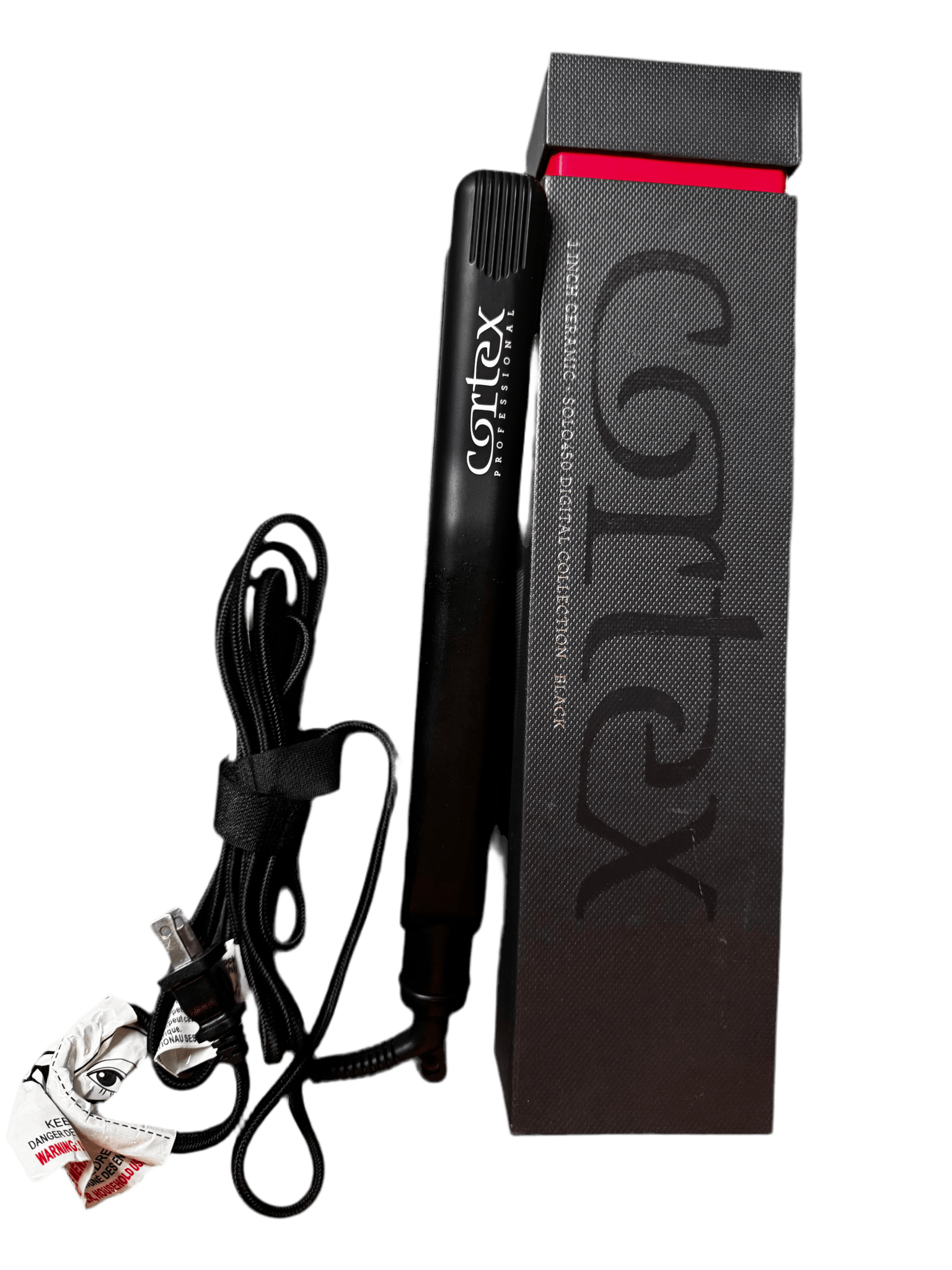 Cortex Solo Ceramic Flat Iron, 1-Inch, Black