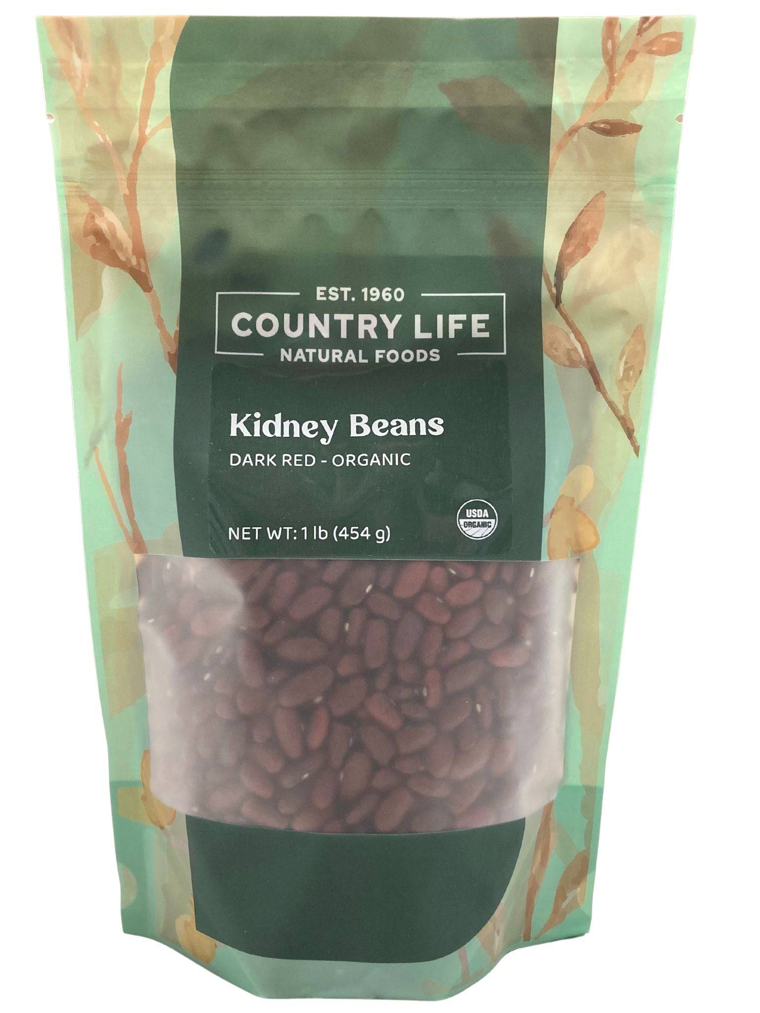 Kidney Beans, Dark Red, Organic by Country Life Natural Foods