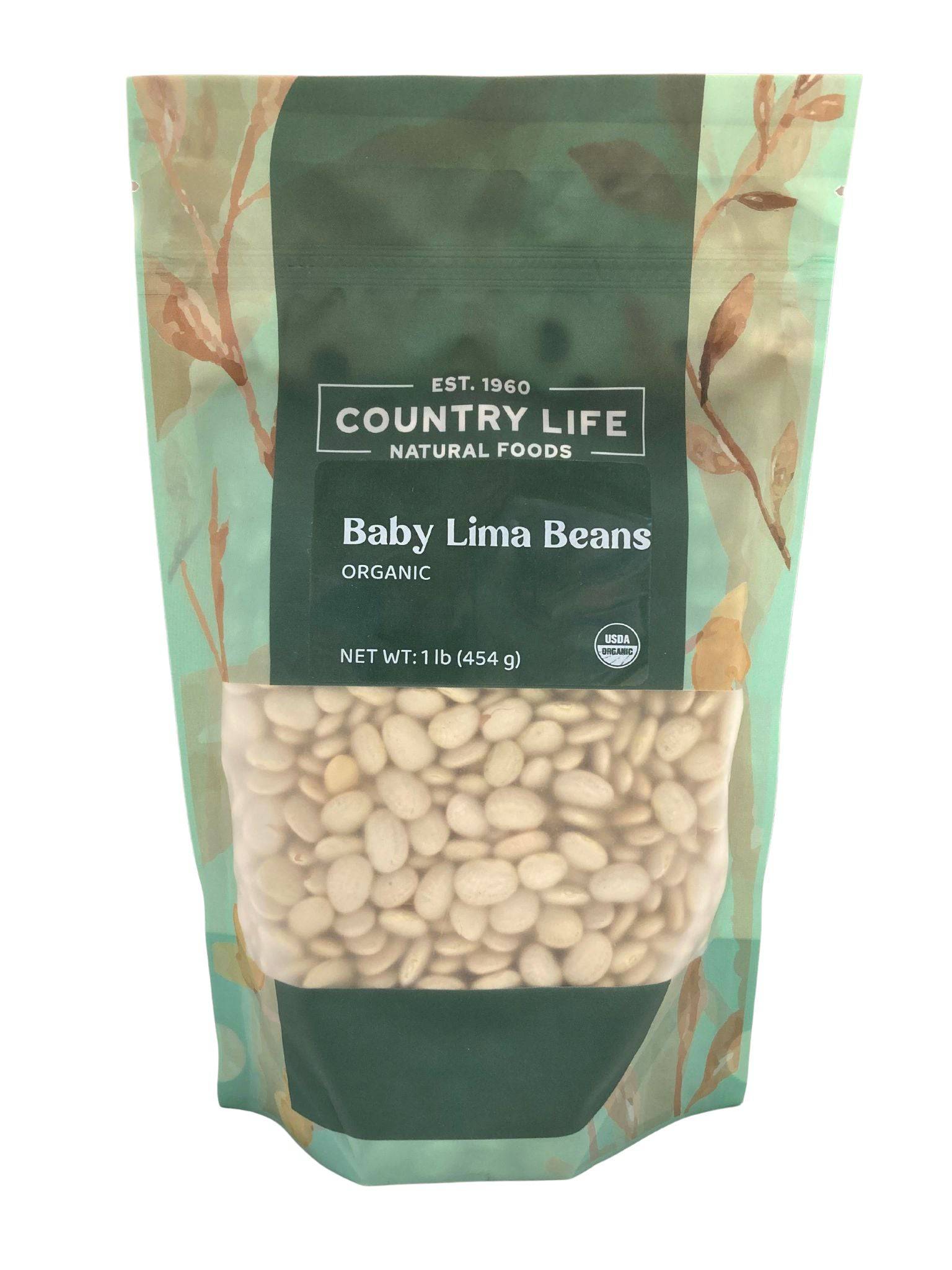 Baby Lima Beans, Organic by Country Life Natural Foods