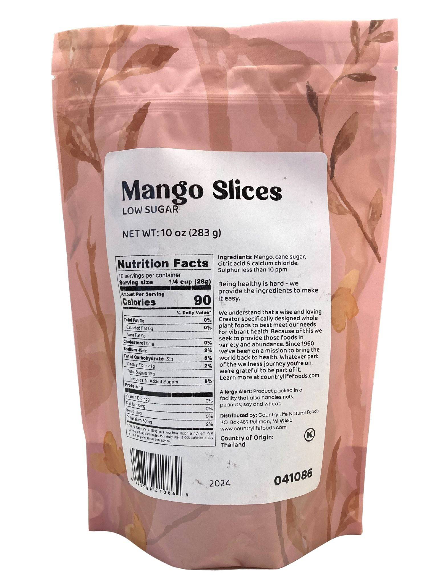 Mango Slices, Low Sugar by Country Life Natural Foods