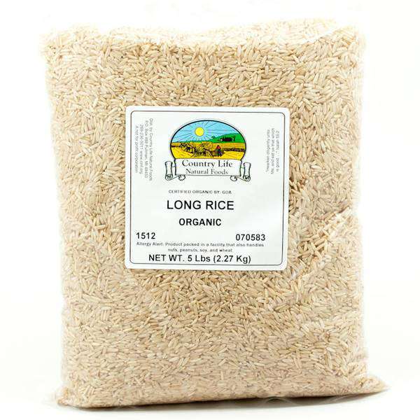 Long Rice, Brown, Organic by Country Life Natural Foods