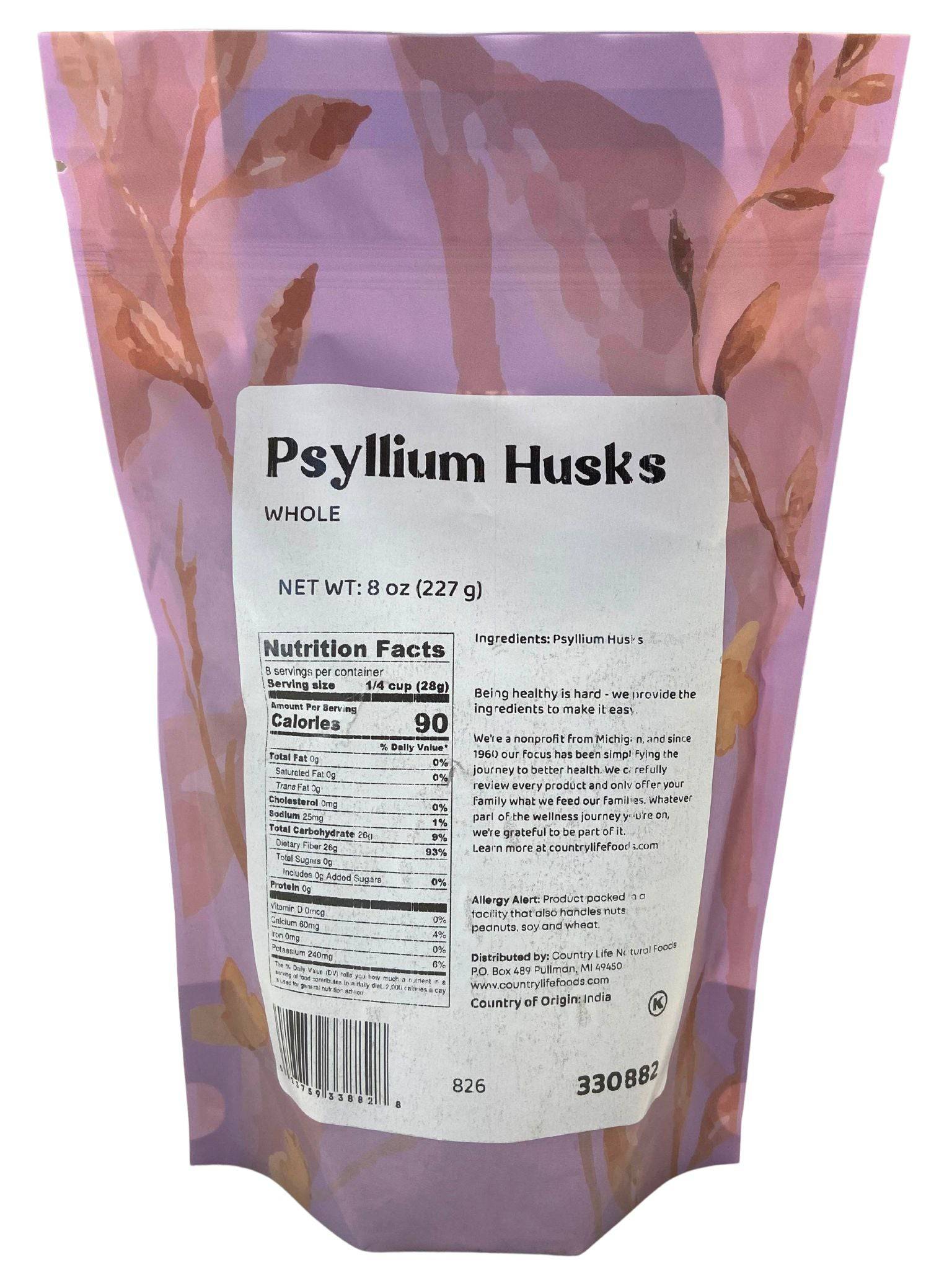 Psyllium Husks, Whole by Country Life Natural Foods
