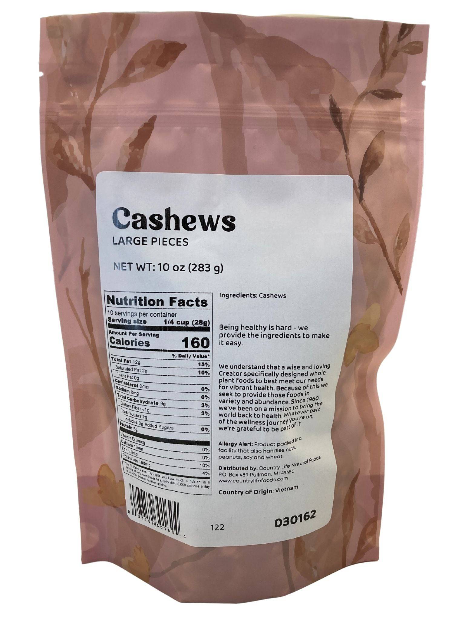 Cashews, Large Pieces by Country Life Natural Foods