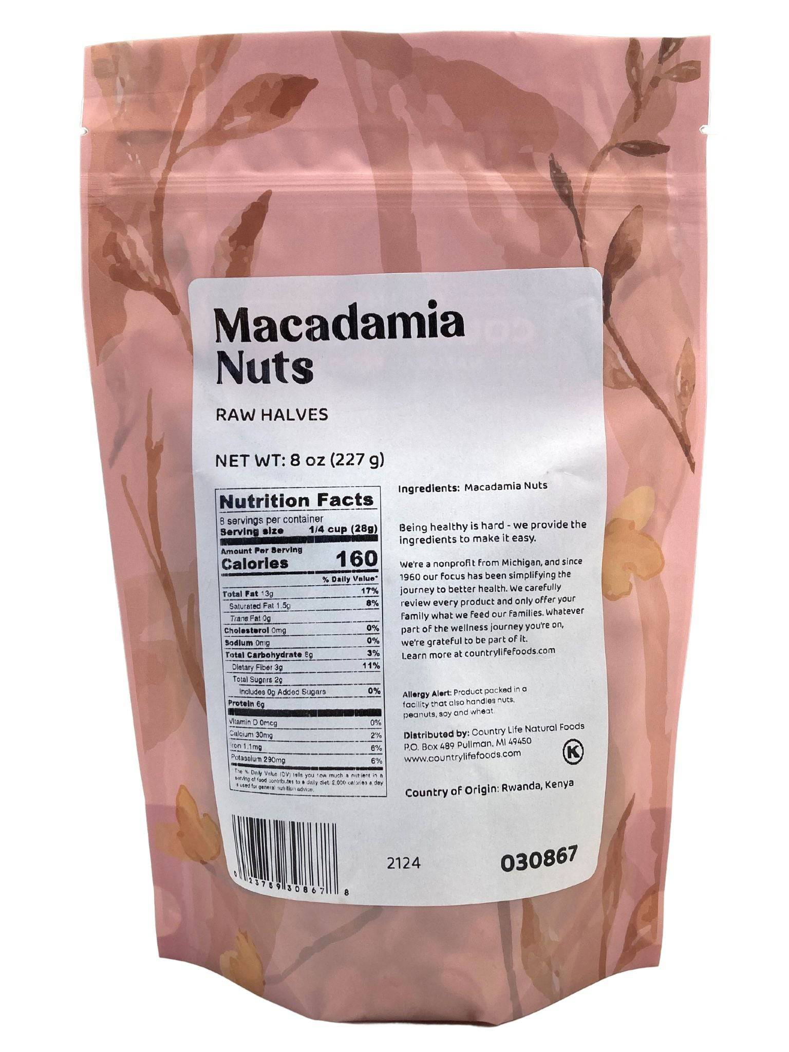 Macadamia Nut Halves 4L - DestGlow