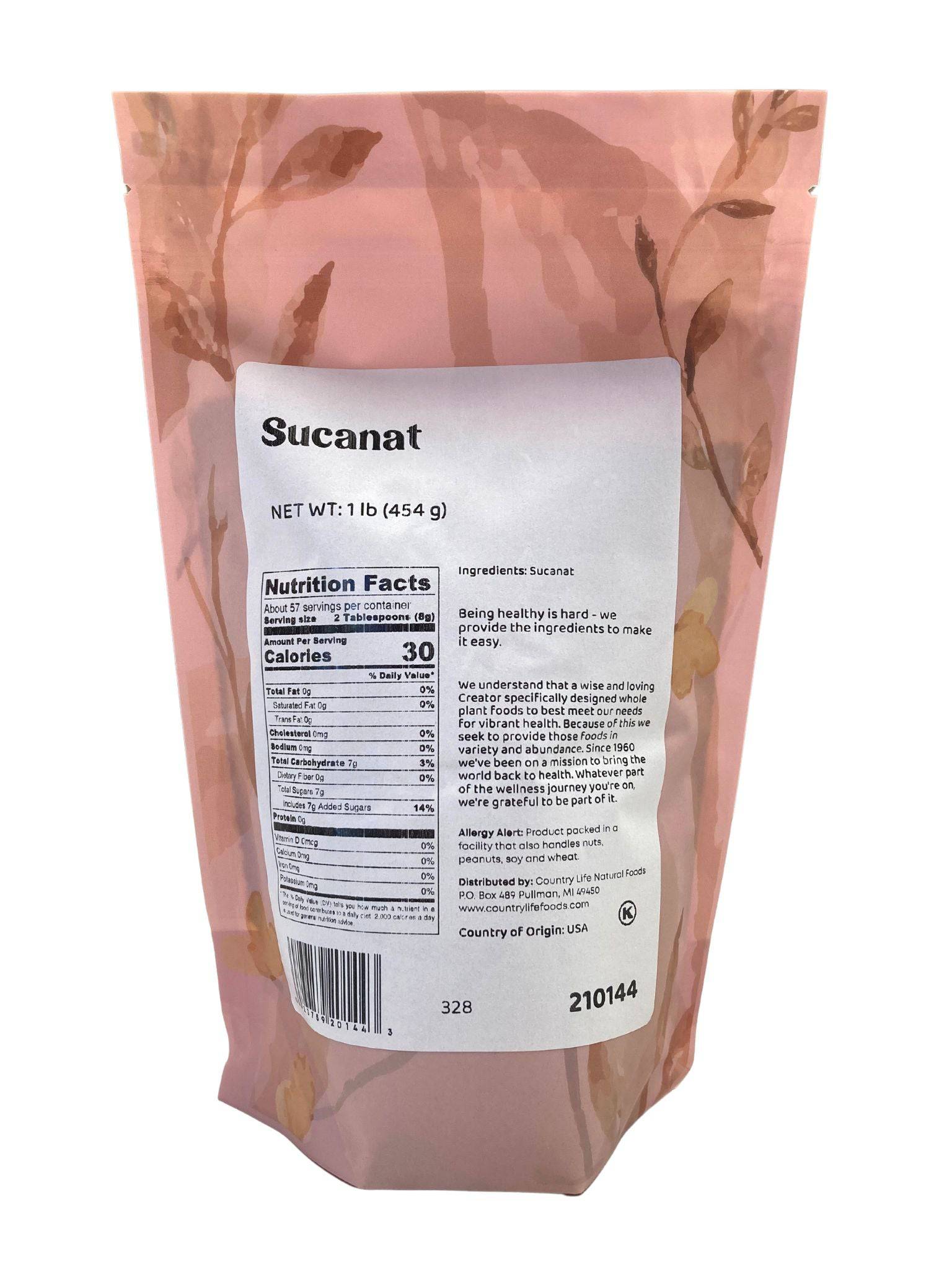Sucanat by Country Life Natural Foods