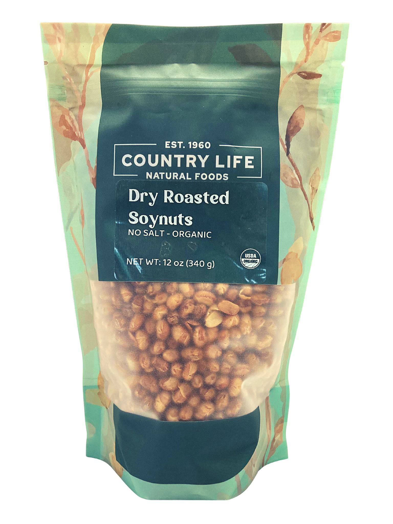 Soynuts, Dry Roasted, Organic, No Salt by Country Life Natural Foods